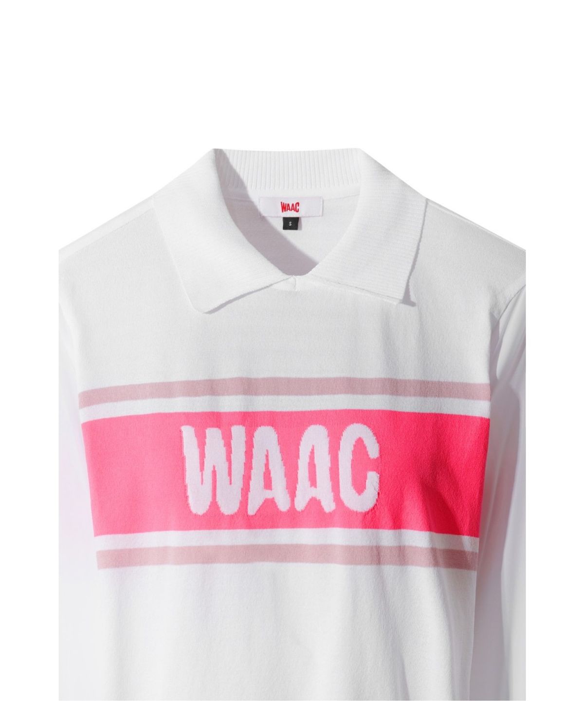 왁(WAAC) Women Color Block Knit Hybrid Polo WWTBM26206WHX