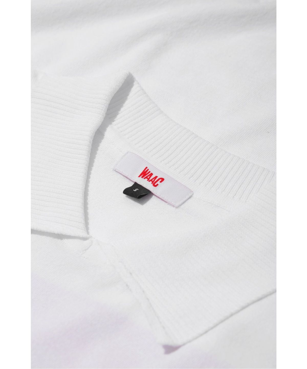 왁(WAAC) Women Color Block Knit Hybrid Polo WWTBM26206WHX