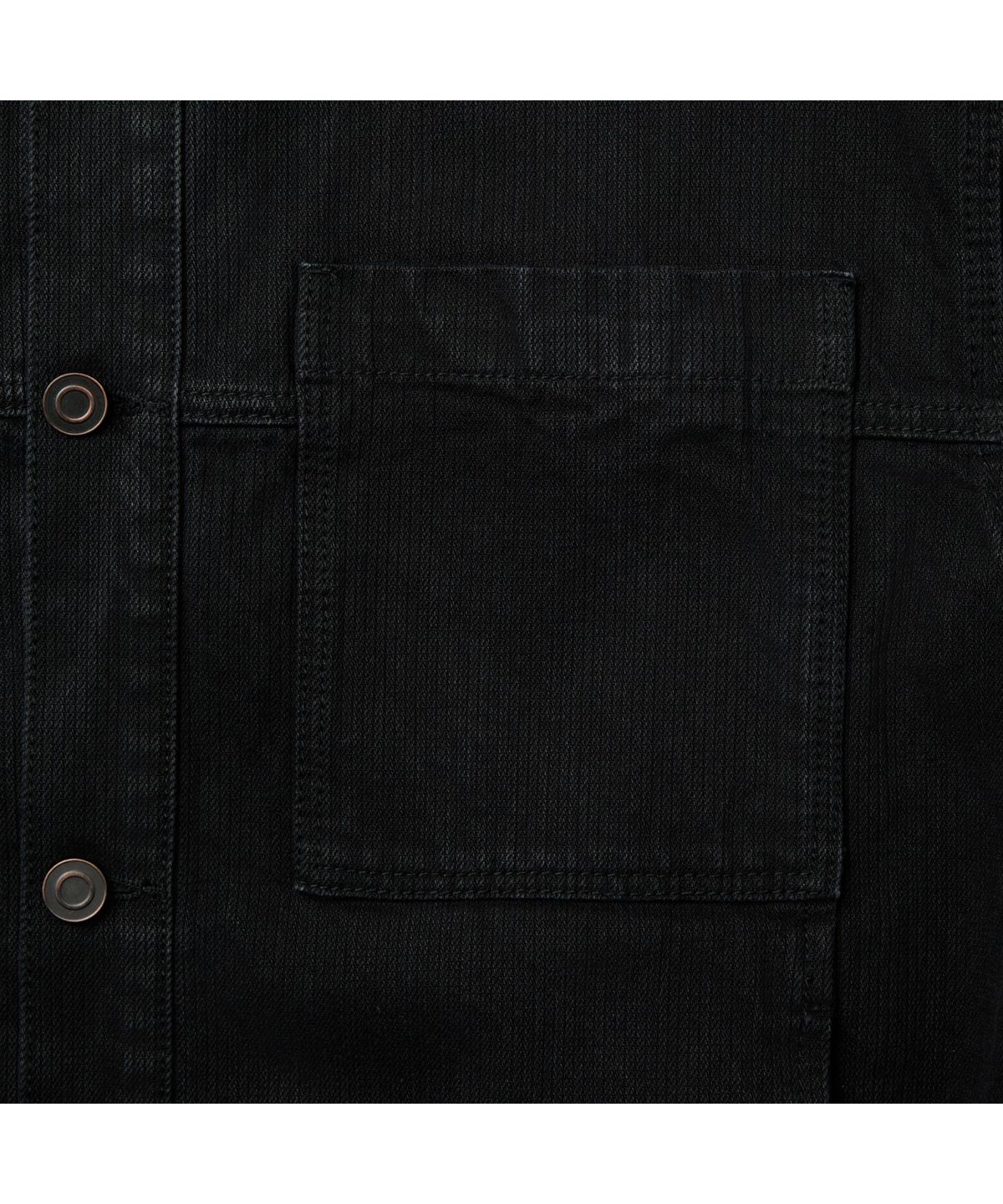 커스텀멜로우(CUSTOMELLOW) Black Wale Denim Trucker Jacket CWJAS26122BKX