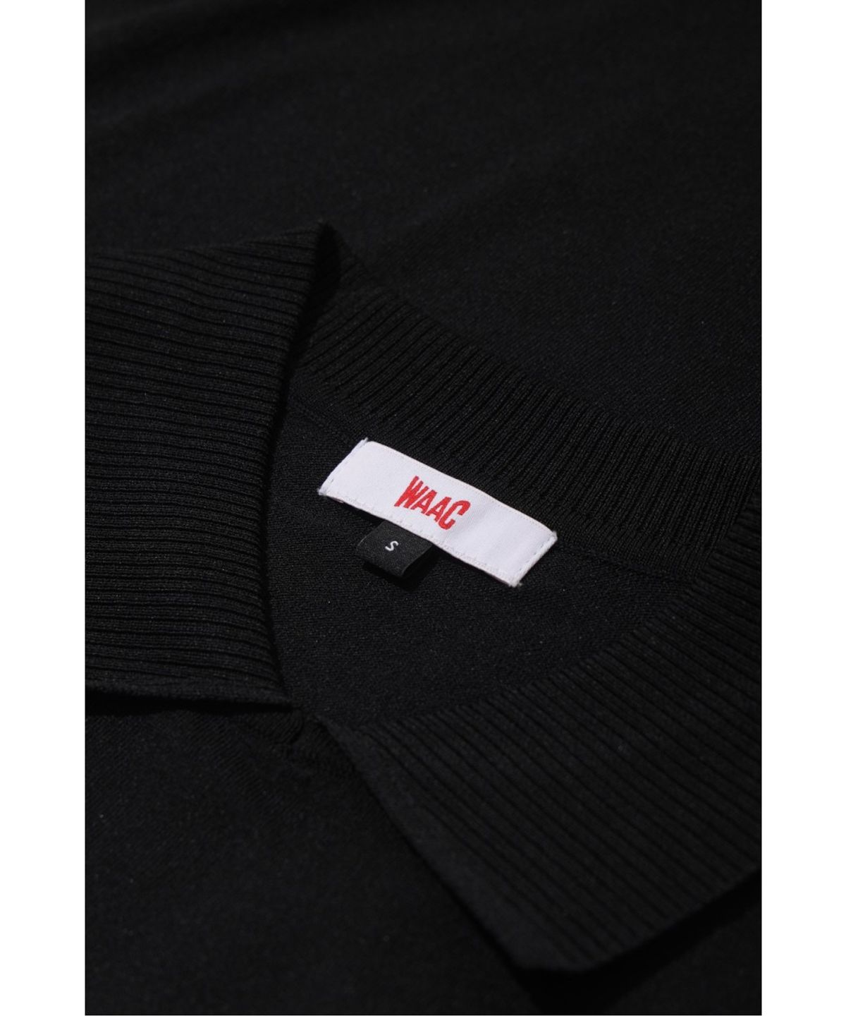 왁(WAAC) Women Color Block Knit Hybrid Polo WWTBM26206BKX