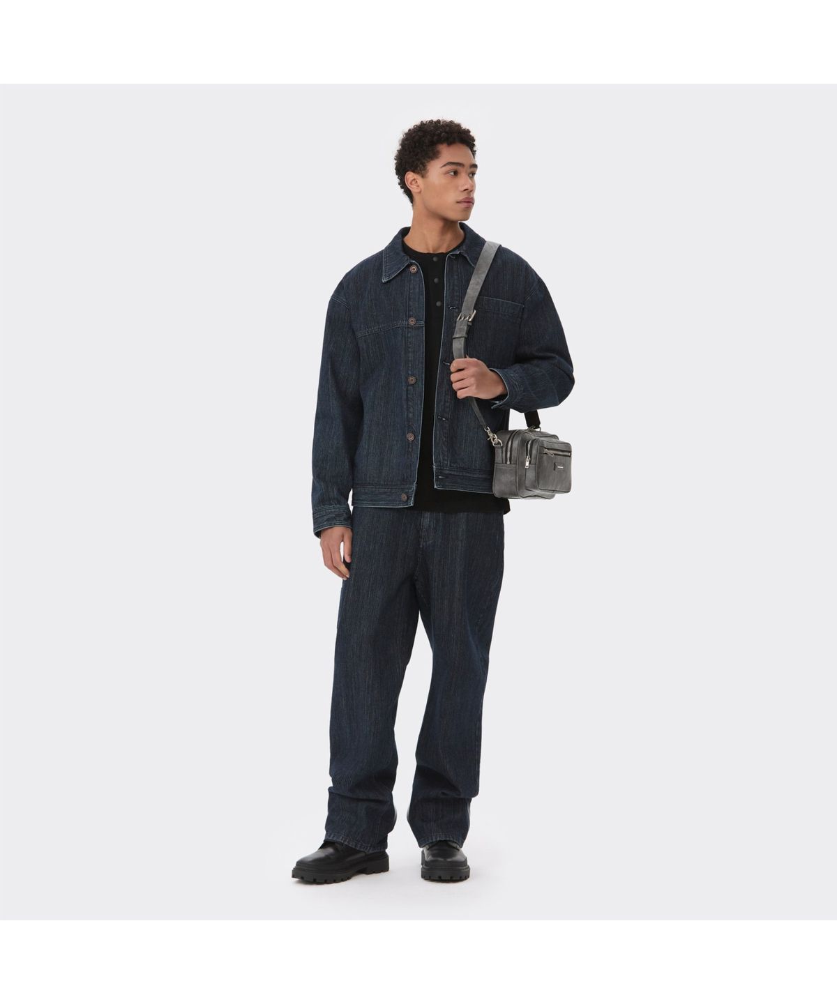 커스텀멜로우(CUSTOMELLOW) Blue Wale Denim Trucker Jacket CWJAS26122BUX