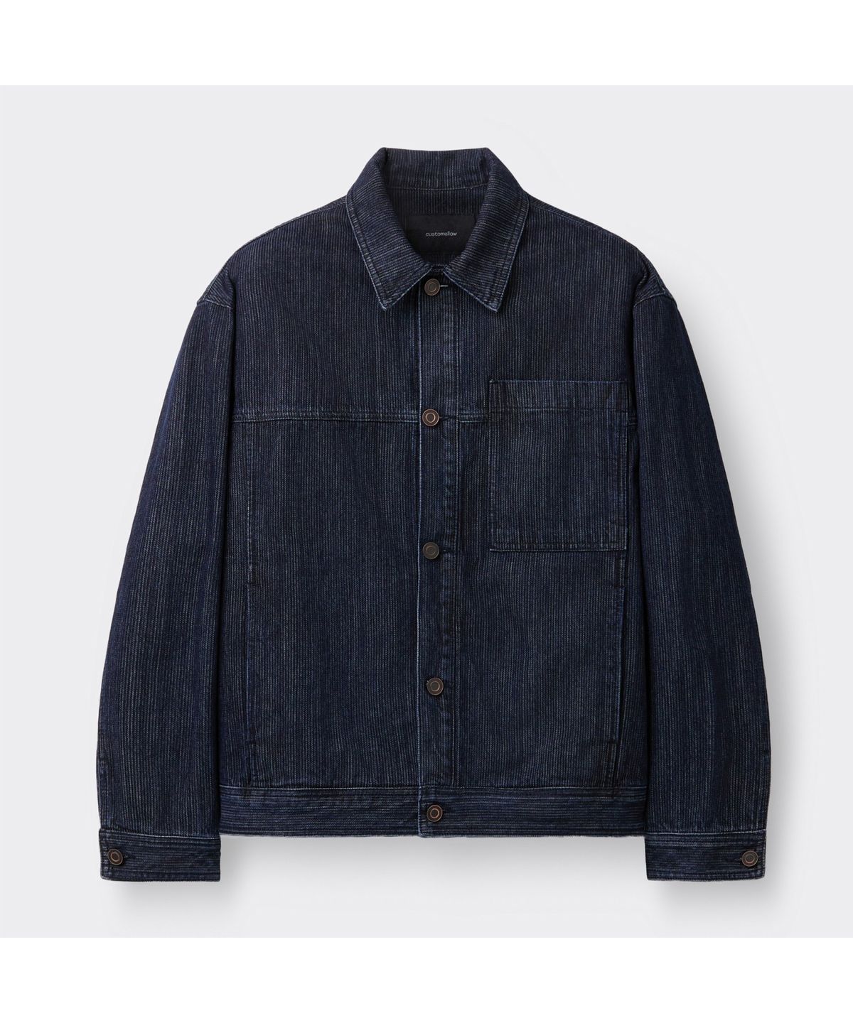 커스텀멜로우(CUSTOMELLOW) Blue Wale Denim Trucker Jacket CWJAS26122BUX