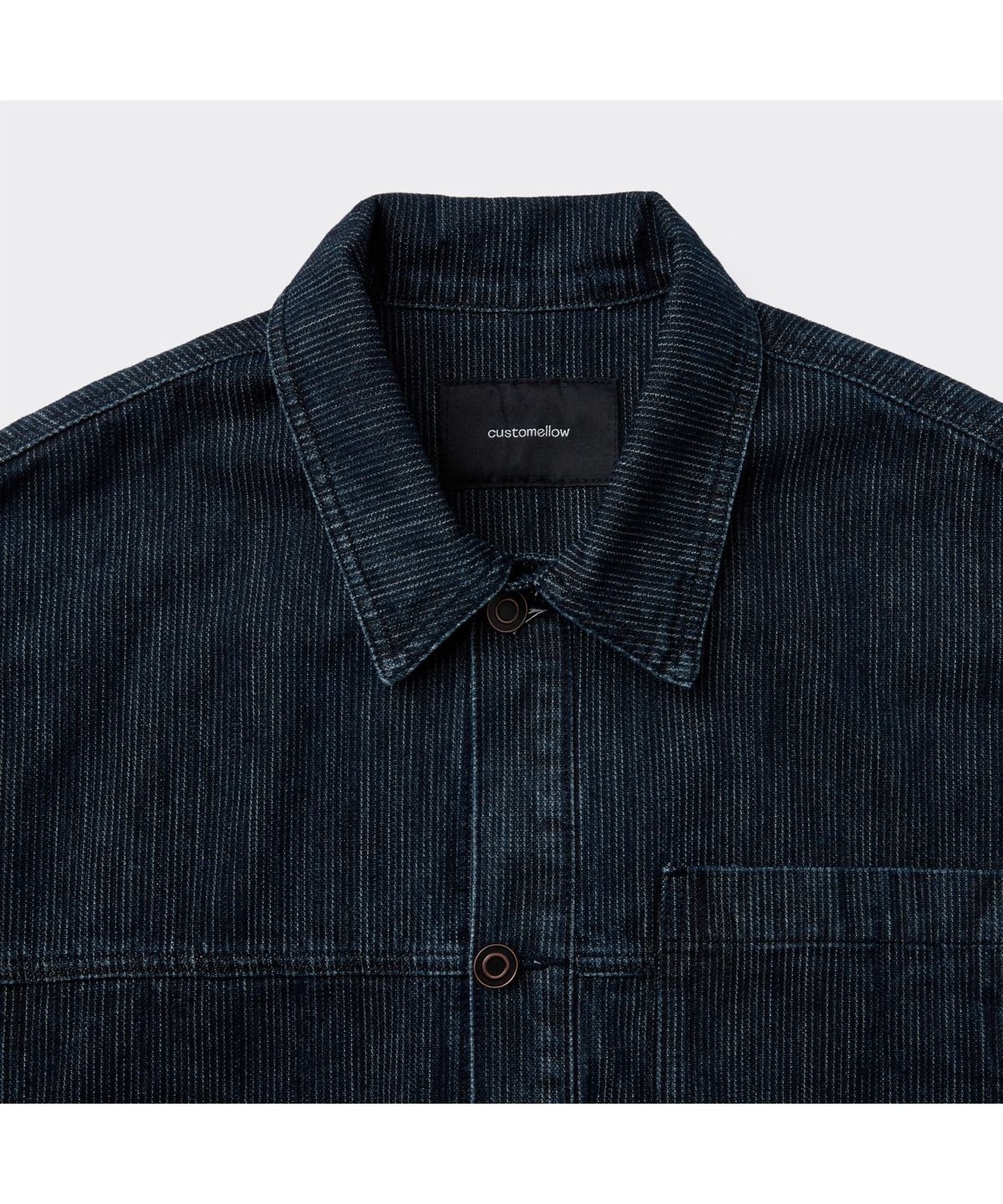 커스텀멜로우(CUSTOMELLOW) Blue Wale Denim Trucker Jacket CWJAS26122BUX