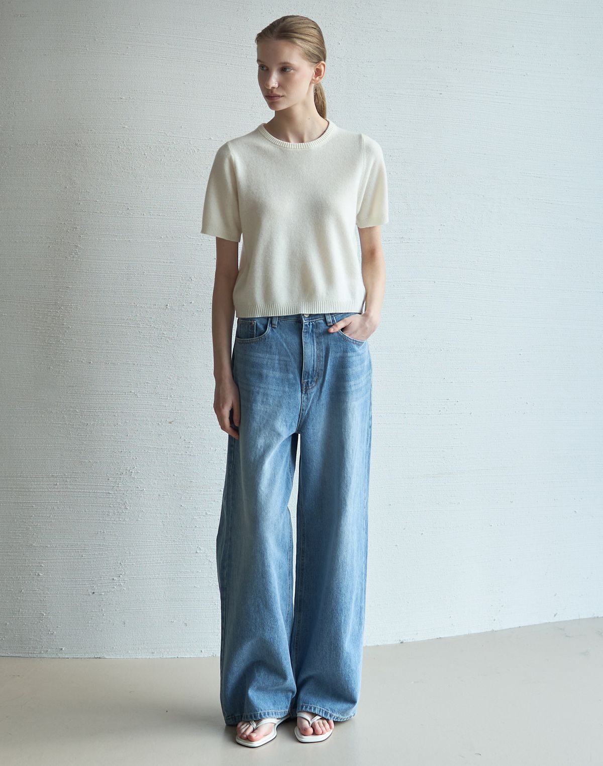 누토프(NUTOFFE) Wide Denim Pants_Blue