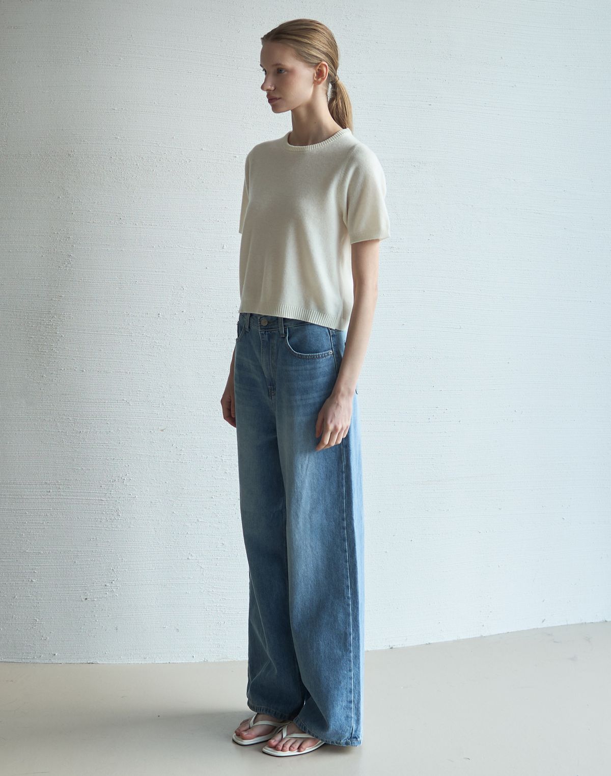 누토프(NUTOFFE) Wide Denim Pants_Blue