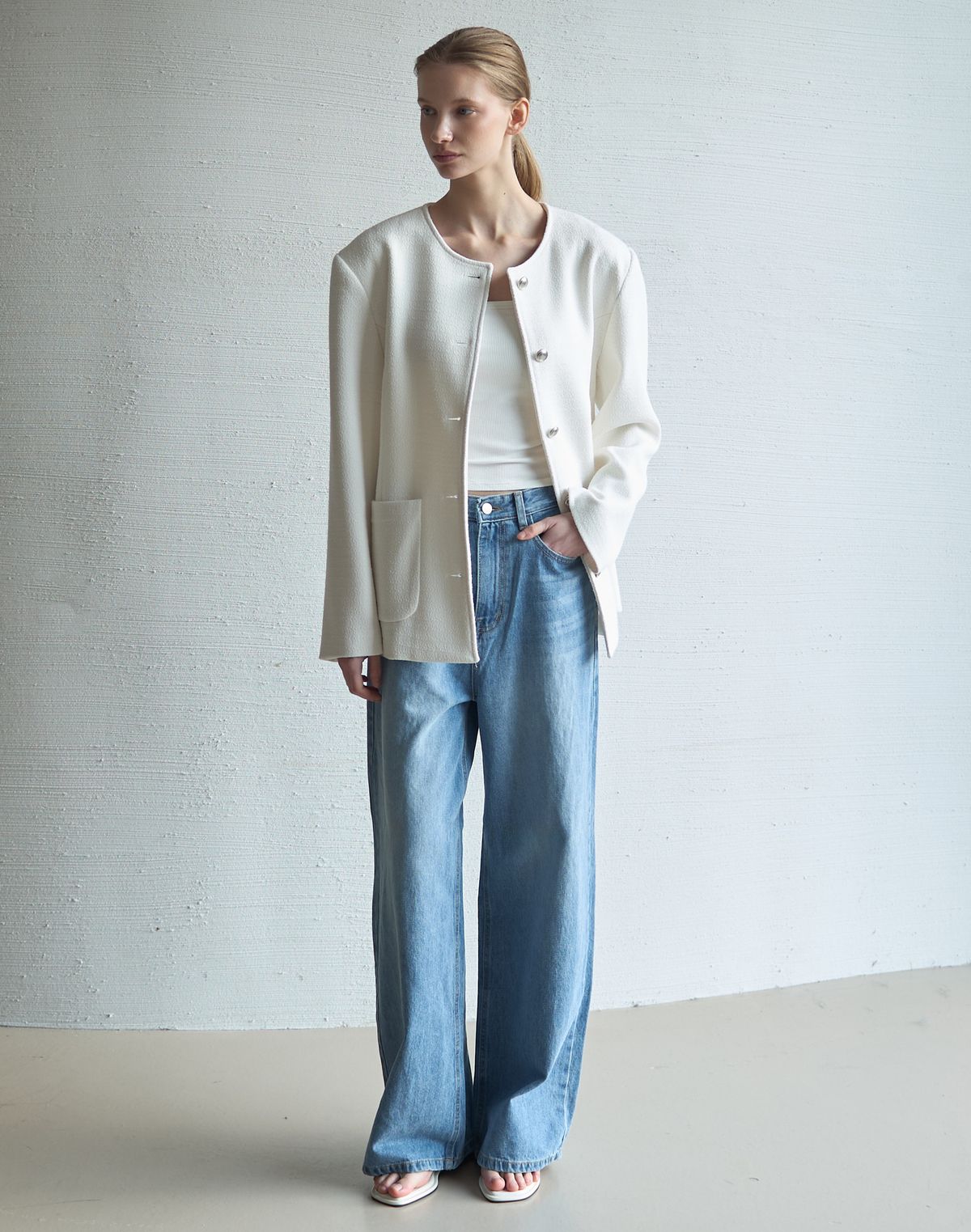 누토프(NUTOFFE) Wide Denim Pants_Blue