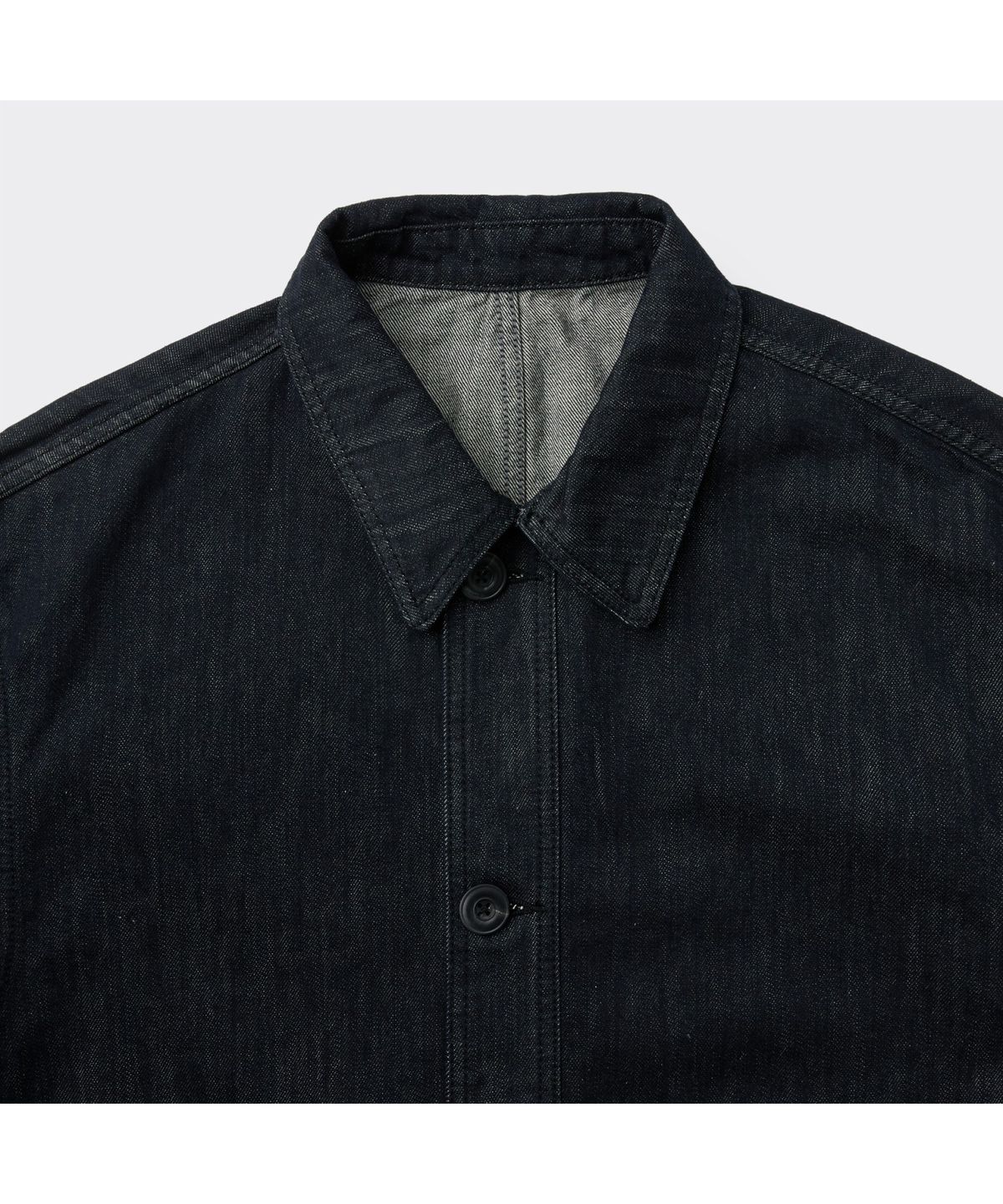 커스텀멜로우(CUSTOMELLOW) Blue Double Pocket Denim Jacket CWJAS26123BUX