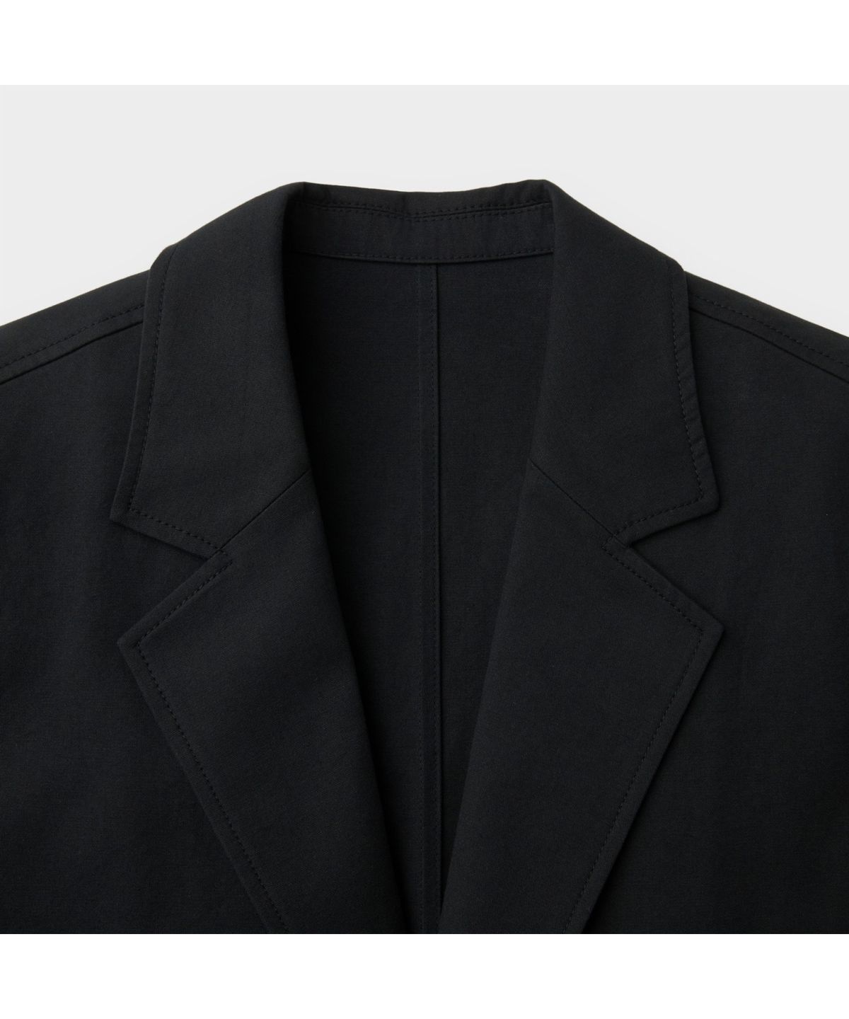 커스텀멜로우(CUSTOMELLOW) Black Oversized Fit Cotton Setup Jacket CWJAS26241BKX