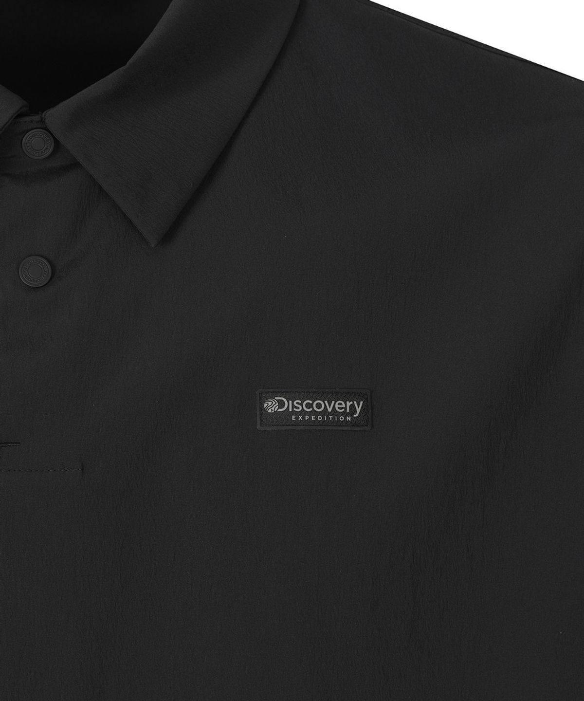 디스커버리 익스페디션(DISCOVERY EXPEDITION) 남성 프레시벤트 우븐 카라티 (BLACK)