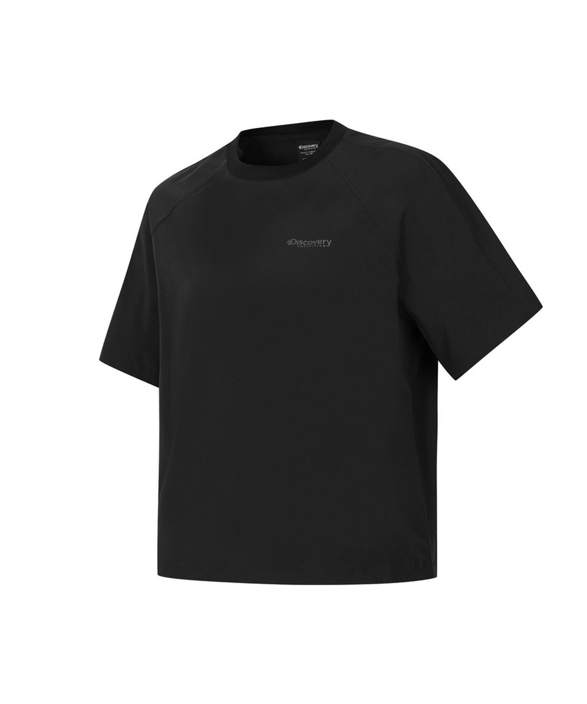 디스커버리 익스페디션(DISCOVERY EXPEDITION) 여성 프레시벤트 래글런 우븐 반팔티셔츠 (BLACK)