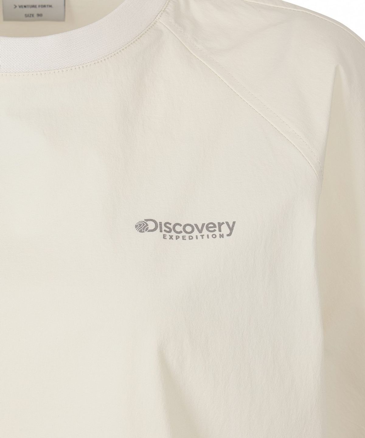 디스커버리 익스페디션(DISCOVERY EXPEDITION) 여성 프레시벤트 래글런 우븐 반팔티셔츠 (D/IVORY)
