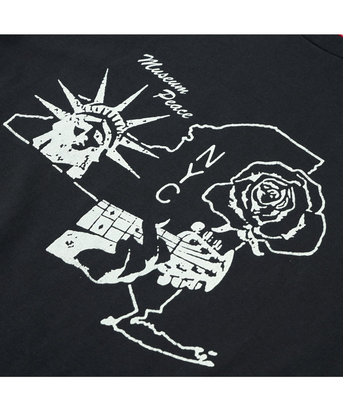 듀테로(DEUTERO) NYC 반팔 티셔츠 빈티지 블랙