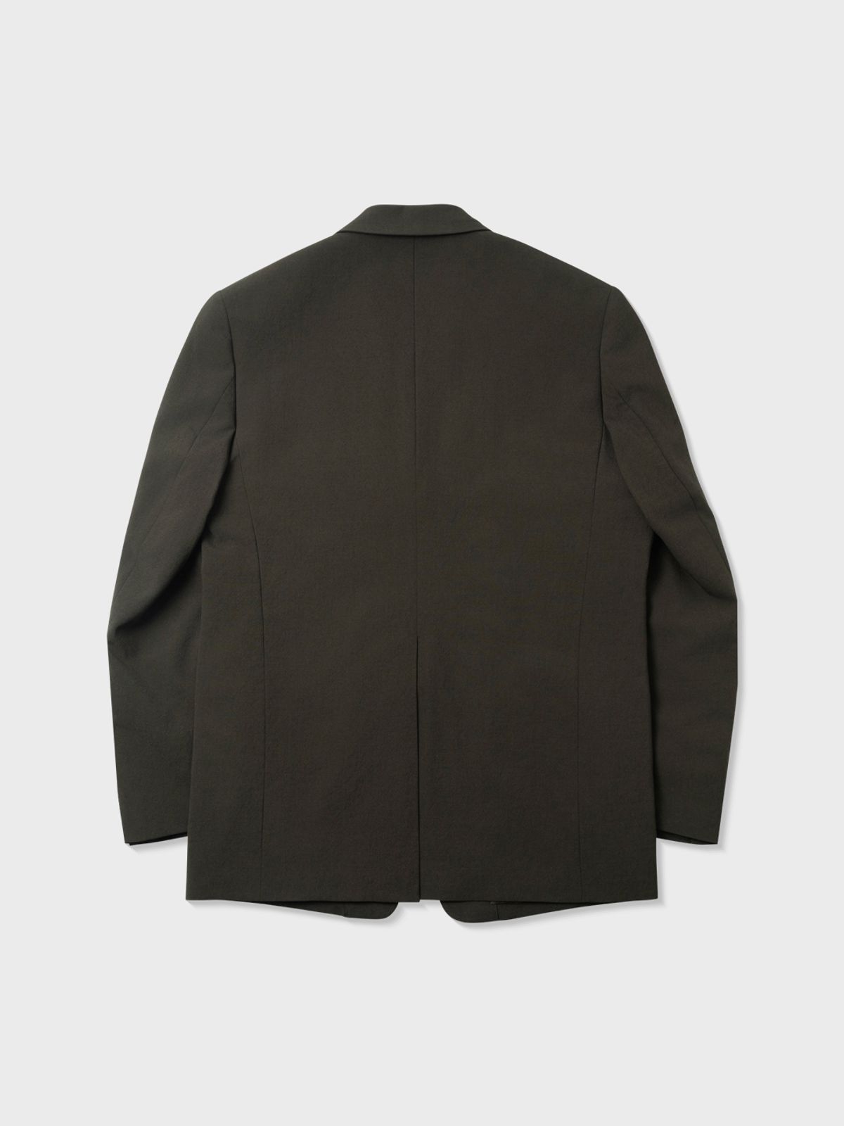 아틀리에 델디오(ATELIER DELDIO) 트로피컬 울 도비 테일러드 재킷 (DARK KHAKI)