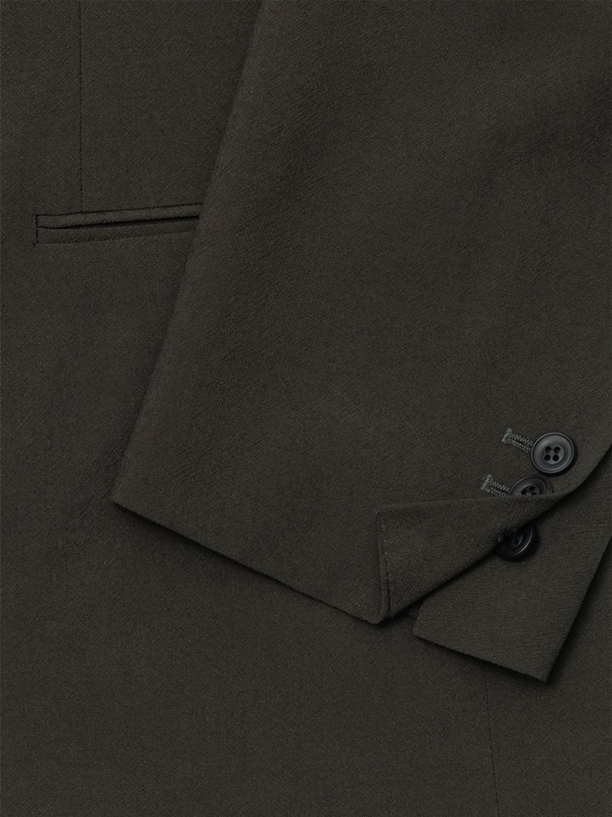 아틀리에 델디오(ATELIER DELDIO) 트로피컬 울 도비 테일러드 재킷 (DARK KHAKI)