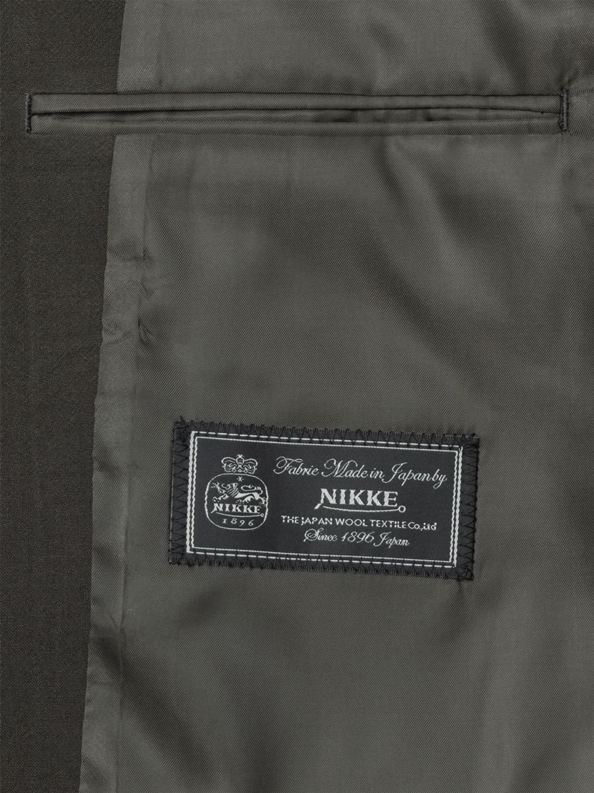 아틀리에 델디오(ATELIER DELDIO) 트로피컬 울 도비 테일러드 재킷 (DARK KHAKI)