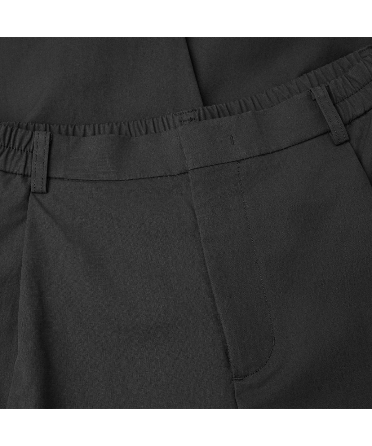커스텀멜로우(CUSTOMELLOW) Black Volume Cotton Pants CWPAM26343BKX