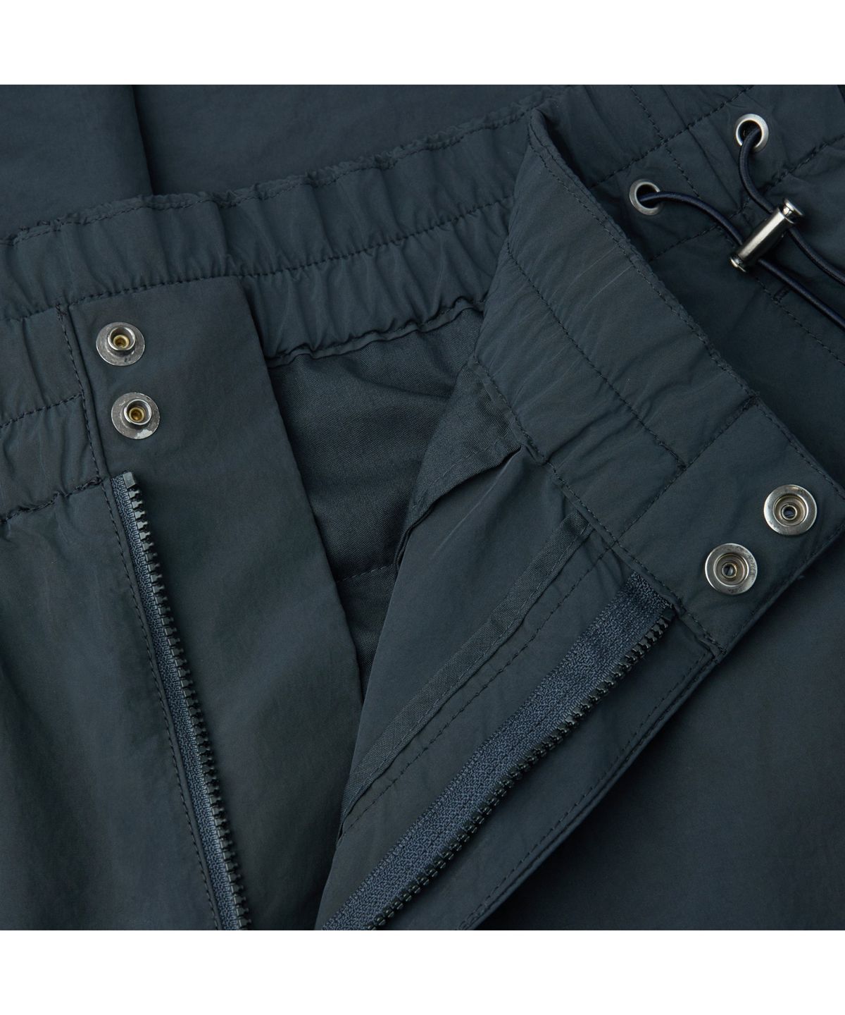 커스텀멜로우(CUSTOMELLOW) Grey Zip Curved Track Pants CWPAM26353GYD
