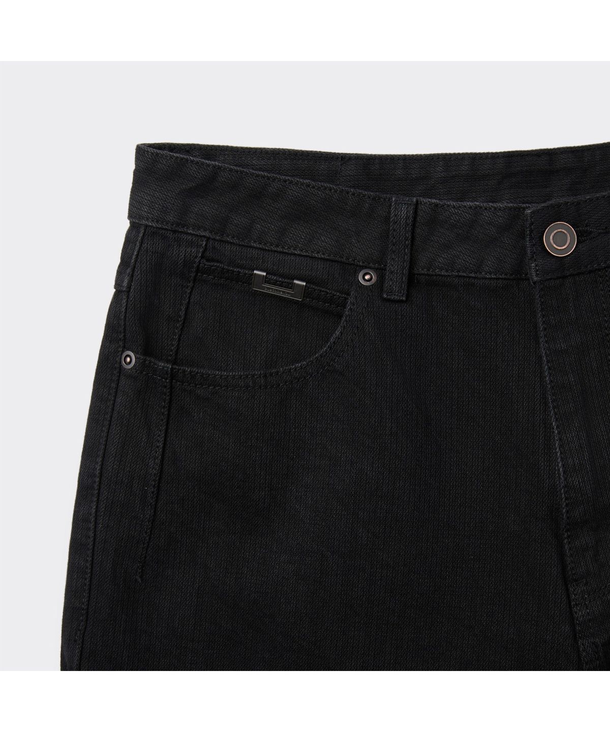 커스텀멜로우(CUSTOMELLOW) Black Carpenter Detail Wale Jeans CWPAM26381BKX