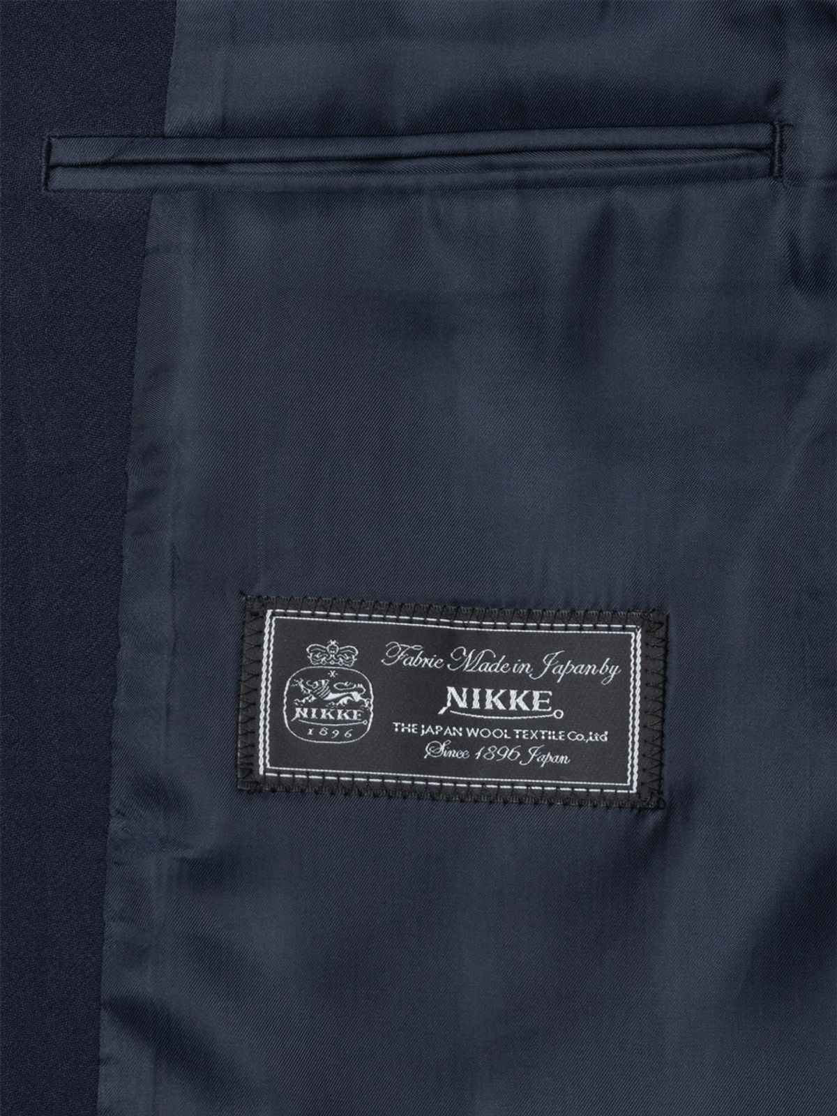 아틀리에 델디오(ATELIER DELDIO) 트로피컬 울 도비 테일러드 재킷 (NAVY)