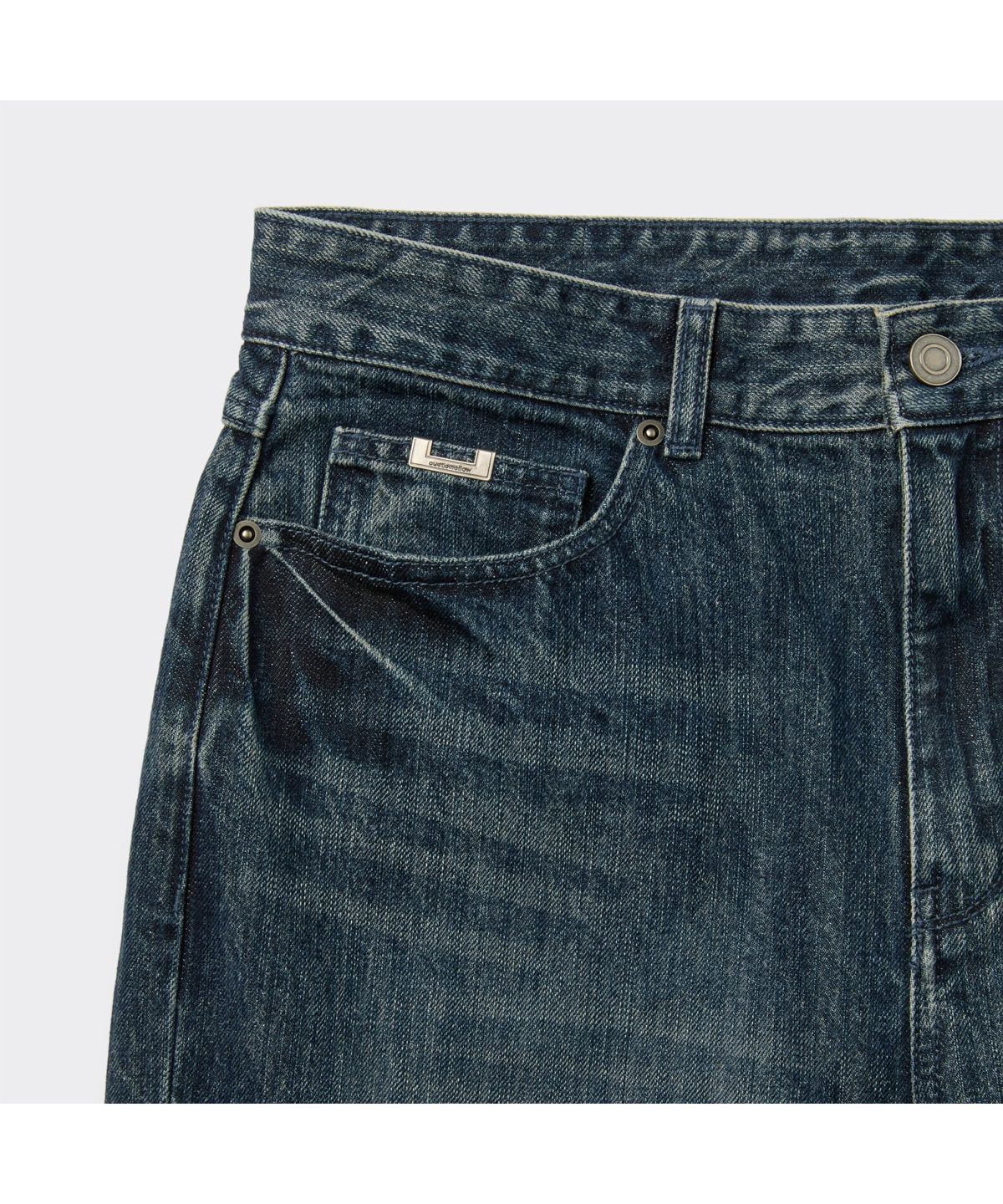 커스텀멜로우(CUSTOMELLOW) Blue Straight Fit Jeans CWPAM26382BUX