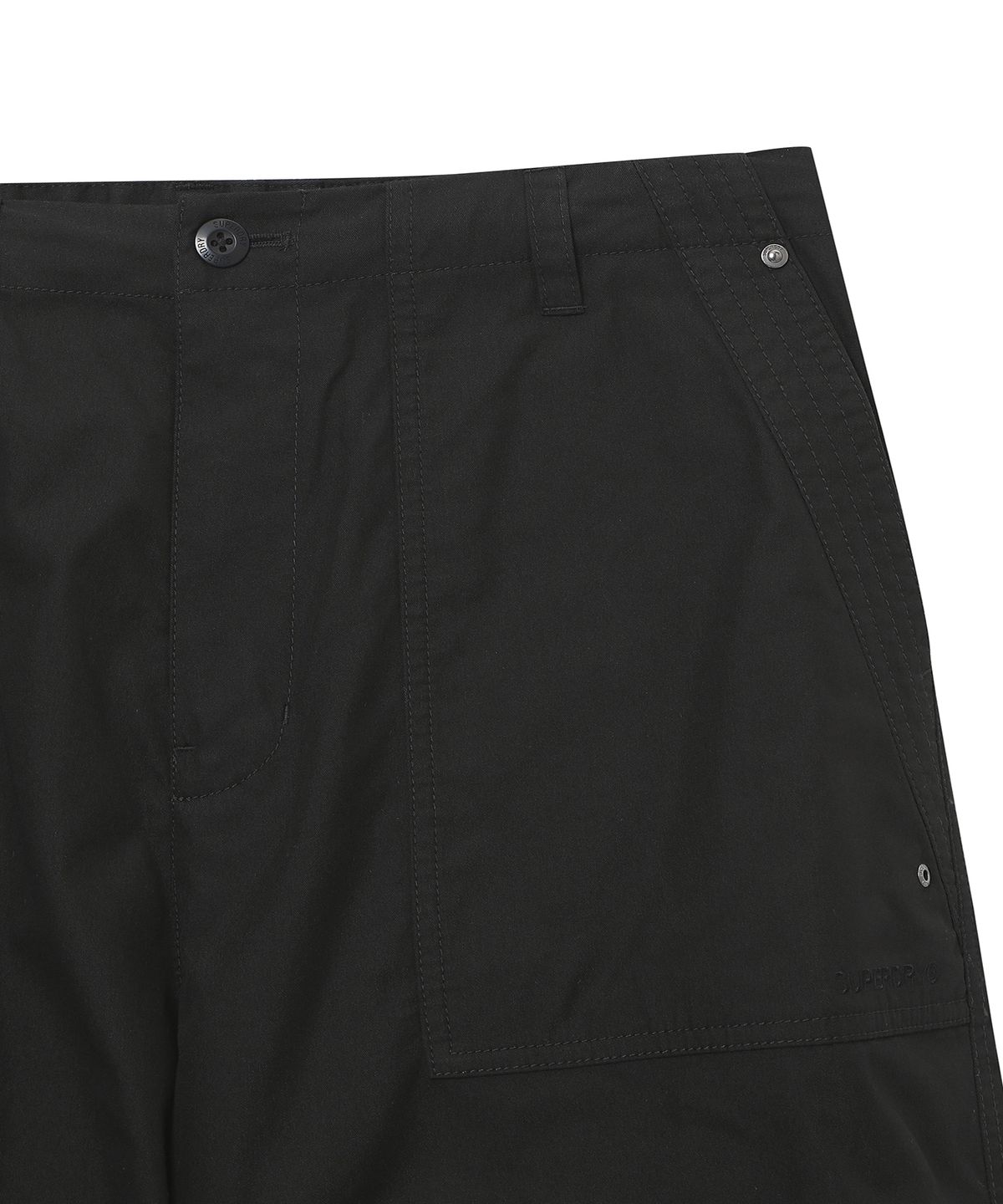 슈퍼드라이(SUPERDRY) 우븐 파라슈트 팬츠 블랙 SDULWCQ40BLK