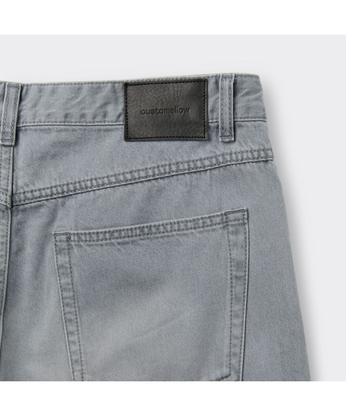 커스텀멜로우(CUSTOMELLOW) Grey Straight Fit Jeans CWPAM26384GYX