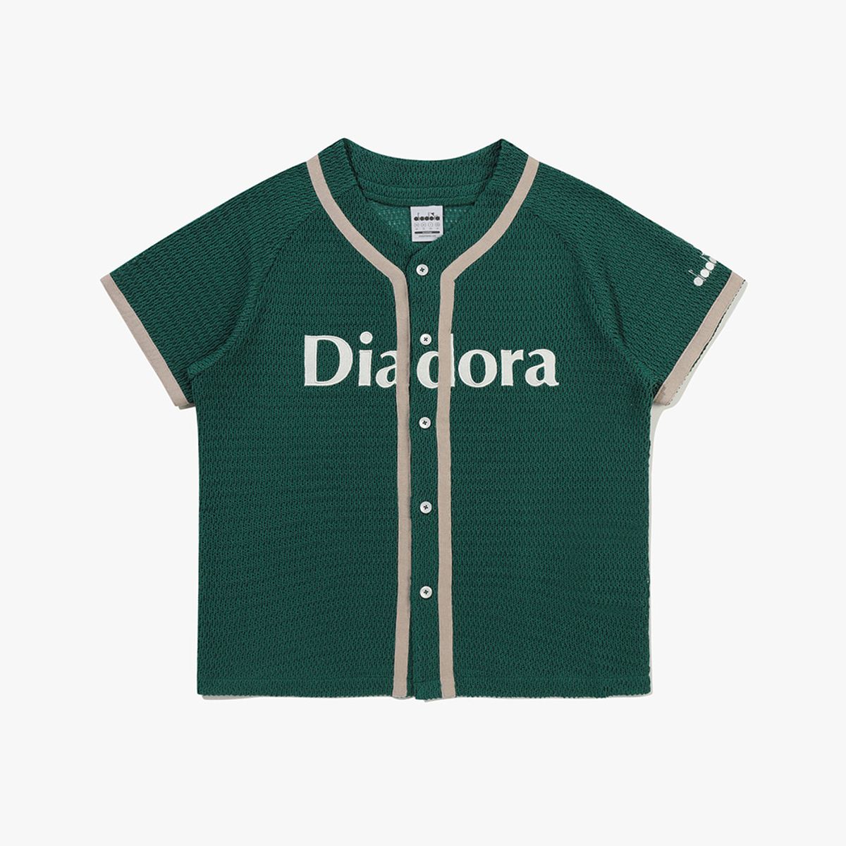 디아도라(diadora) 크로셰 야구 유니폼 가디건 GREEN