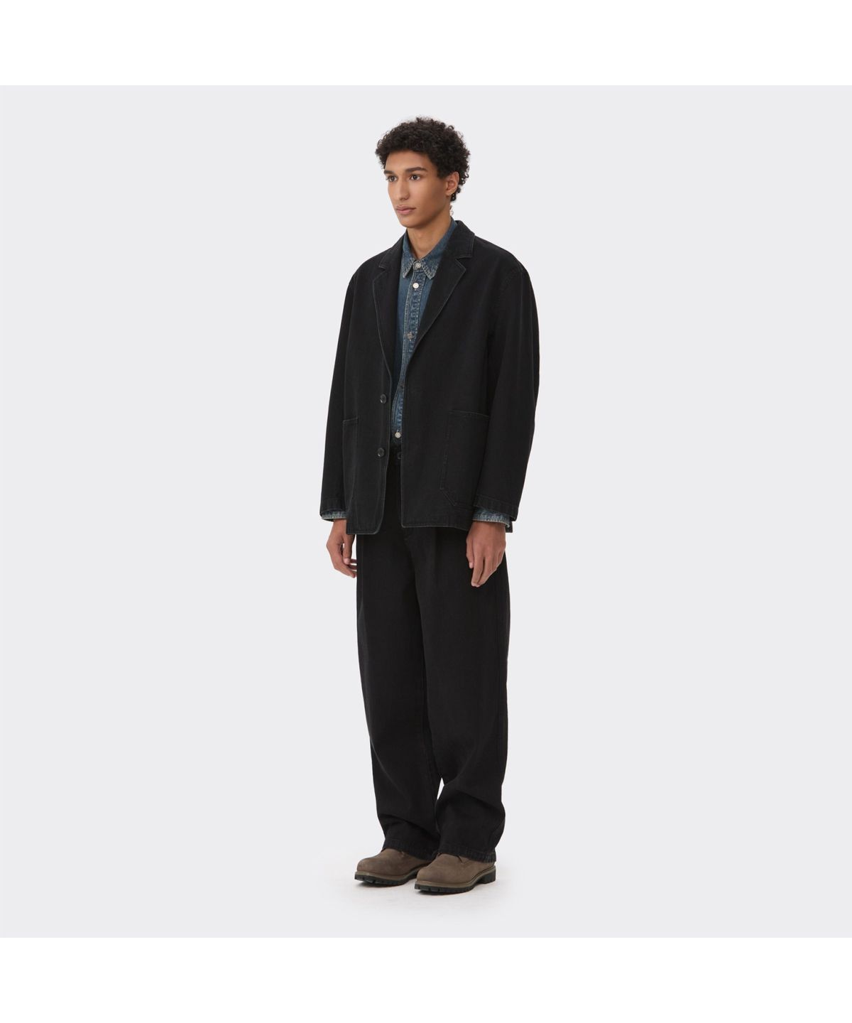 커스텀멜로우(CUSTOMELLOW) Black One Tuck Jeans CWPAM26390BKX