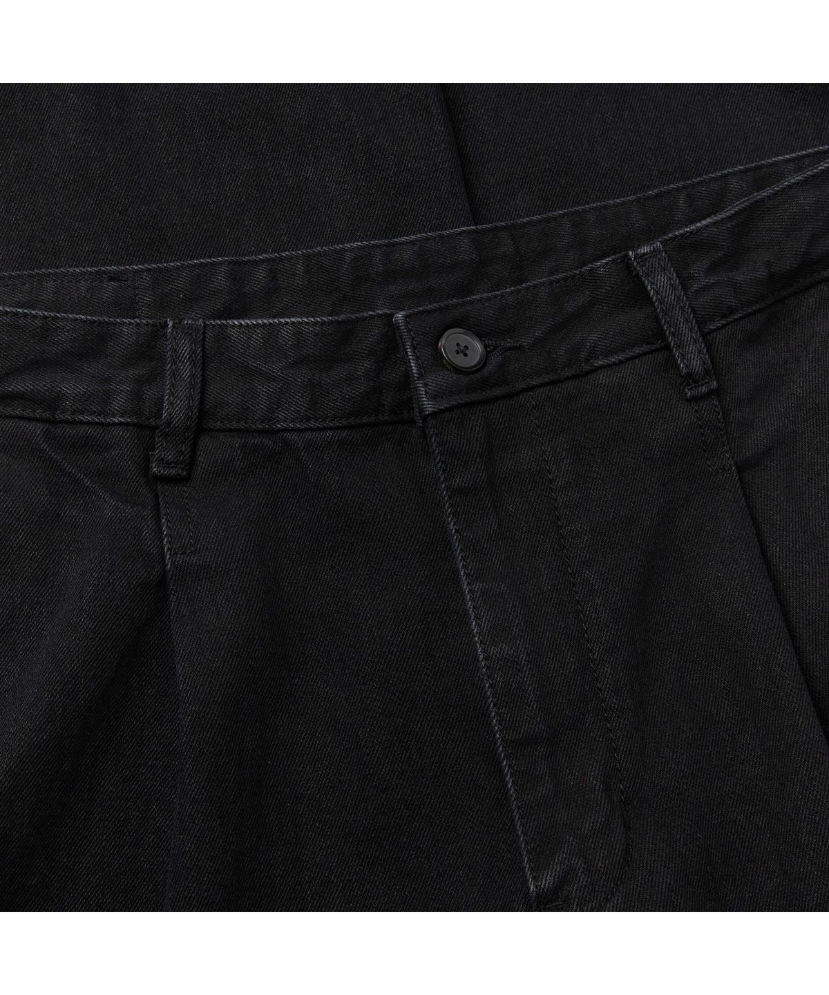 커스텀멜로우(CUSTOMELLOW) Black One Tuck Jeans CWPAM26390BKX