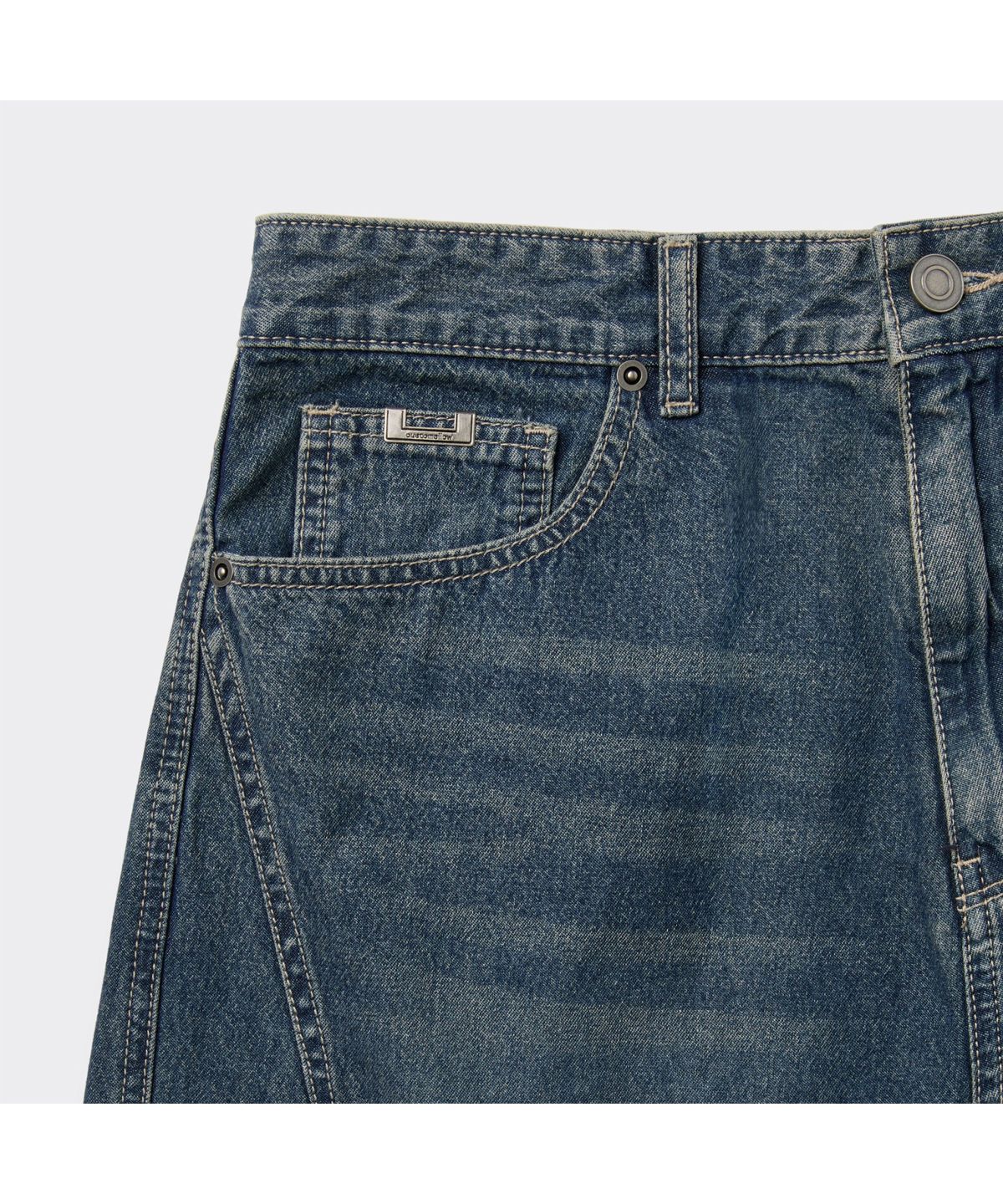 커스텀멜로우(CUSTOMELLOW) Blue Curved Jeans CWPAM26391BUX