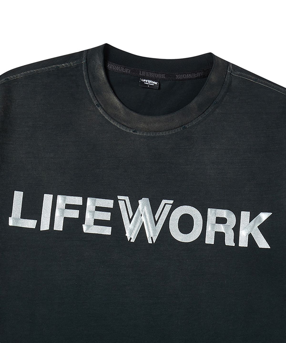 라이프워크(LIFEWORK) 빈티지 테이프 그래픽 반팔 티셔츠