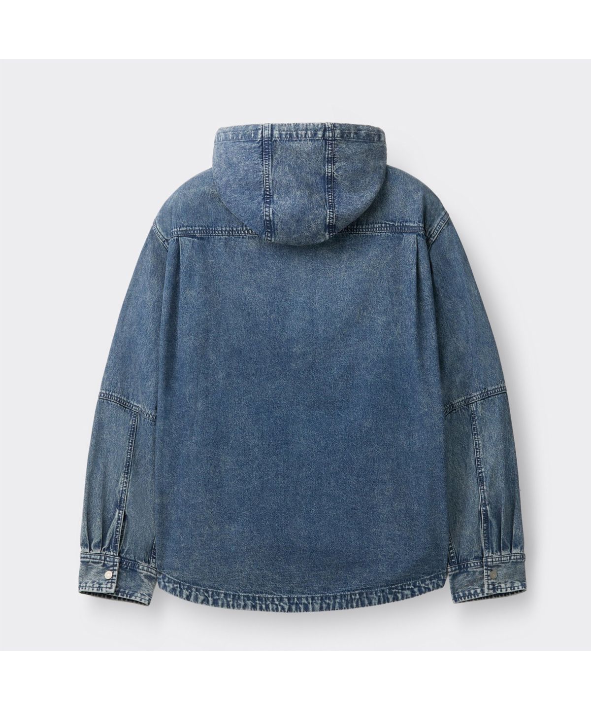 커스텀멜로우(CUSTOMELLOW) Blue Hood Denim Shirt CWSAM26191BUX