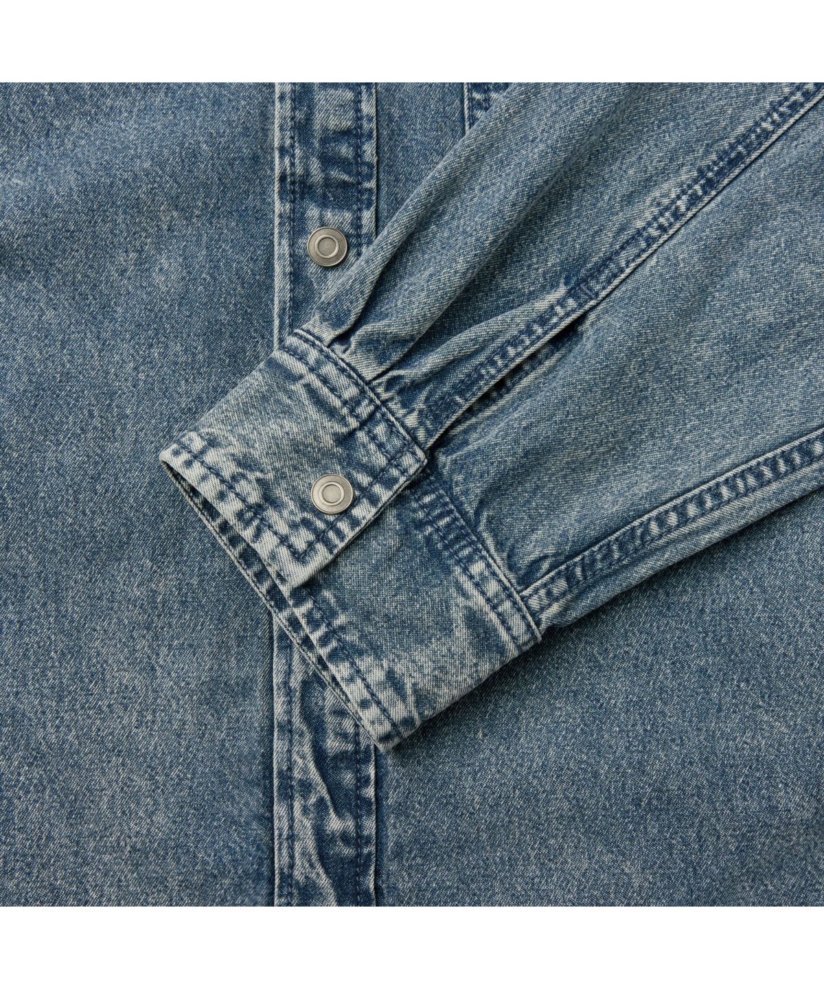 커스텀멜로우(CUSTOMELLOW) Blue Hood Denim Shirt CWSAM26191BUX