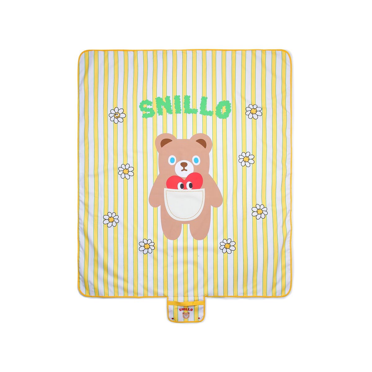 스닐로스티치(SNILLOSTITCH) 패커블 피크닉 매트 데이지 옐로우