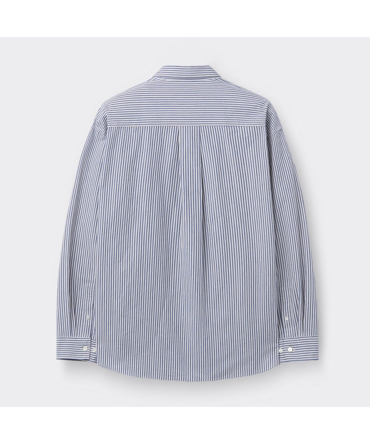 커스텀멜로우(CUSTOMELLOW) Blue Oversized Fit Stripe Shirt CWSAM26206BUX