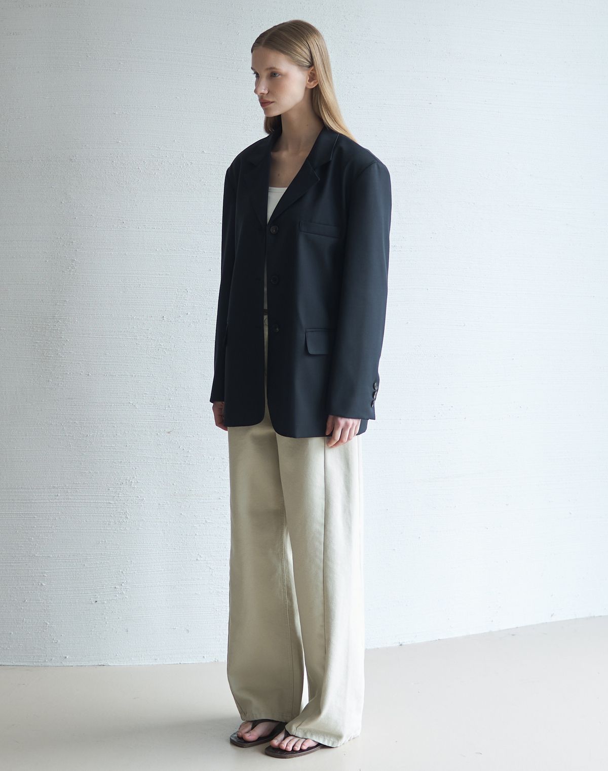 누토프(NUTOFFE) Classic Wool Jacket_Navy
