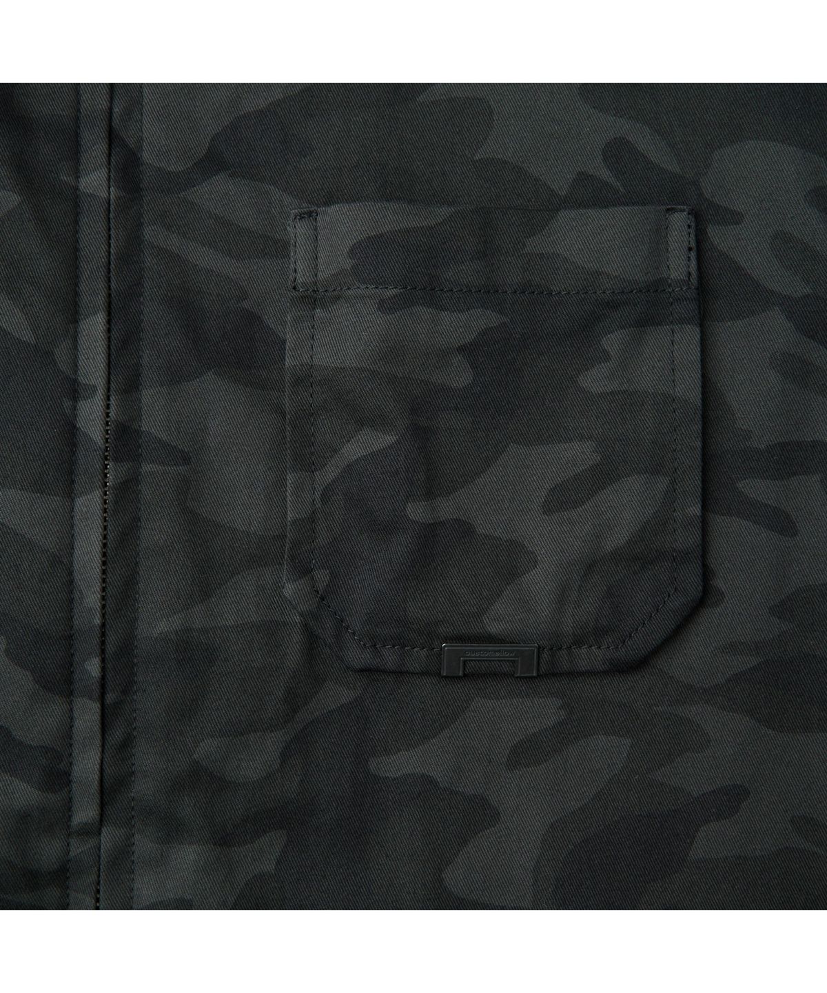 커스텀멜로우(CUSTOMELLOW) Dark Grey Camouflage Zip-Up Shirt CWSAM26123GYX