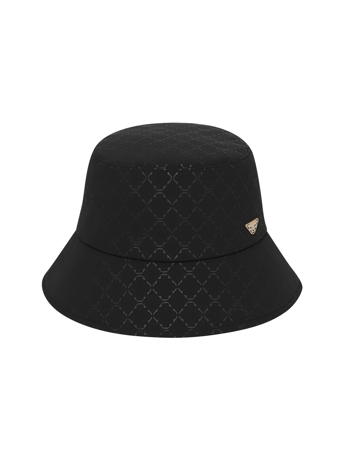 다이나핏(DYNAFIT) 골드(GOLD) 로고 패턴 버킷햇_Black YUA26C16Z1