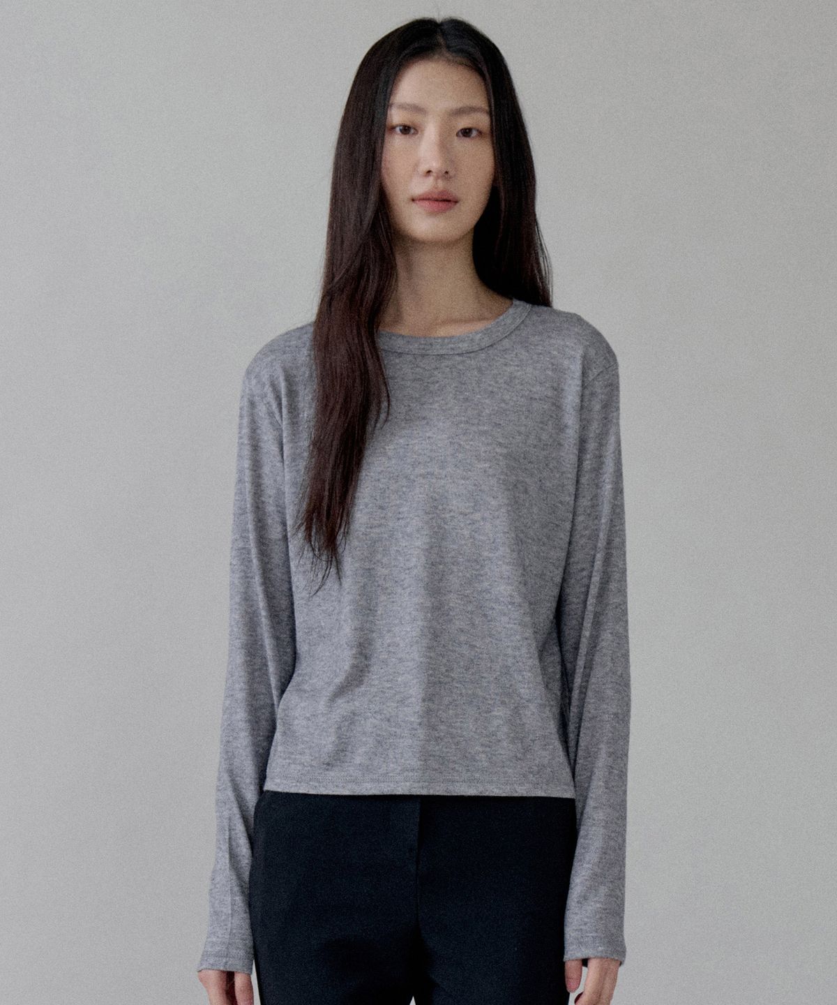 스텝어라운드(STEP AROUND) Basic Crop Round Tee_3 COLORS