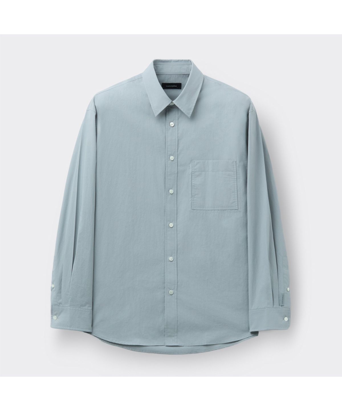 커스텀멜로우(CUSTOMELLOW) Grey Regular Fit Pocket Detail Shirt CWSAM26221GYX