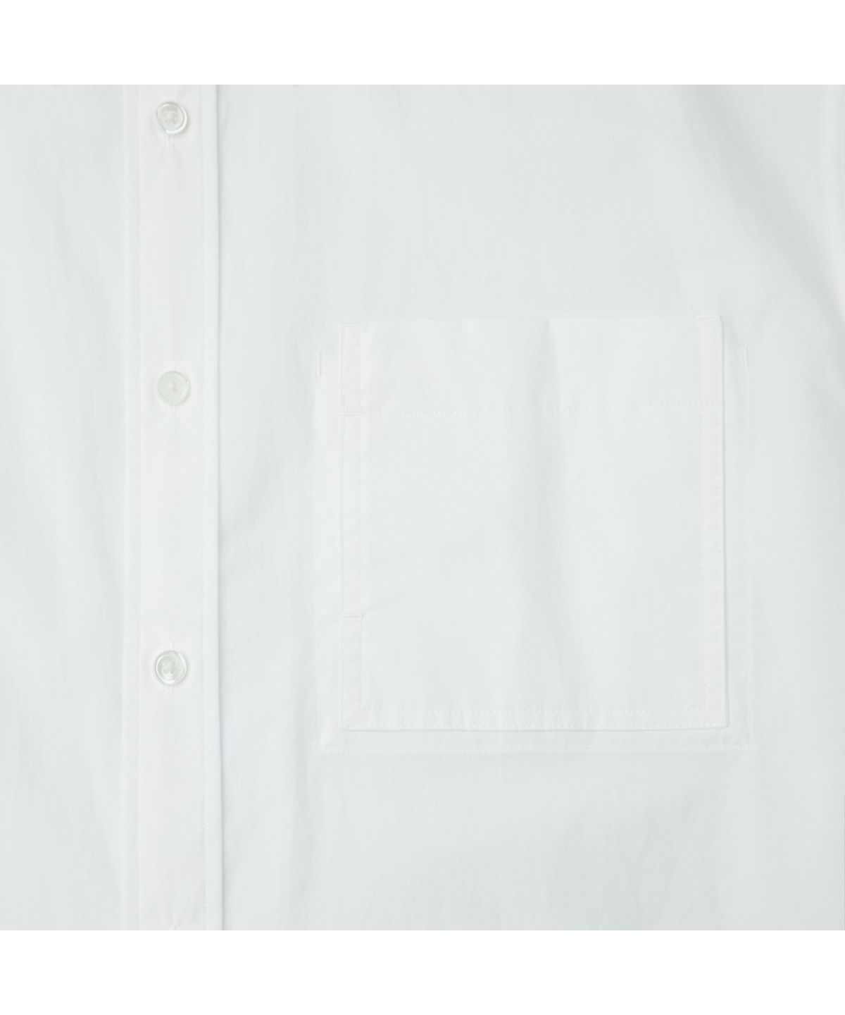 커스텀멜로우(CUSTOMELLOW) White Regular Fit Pocket Detail Shirt CWSAM26221WHX