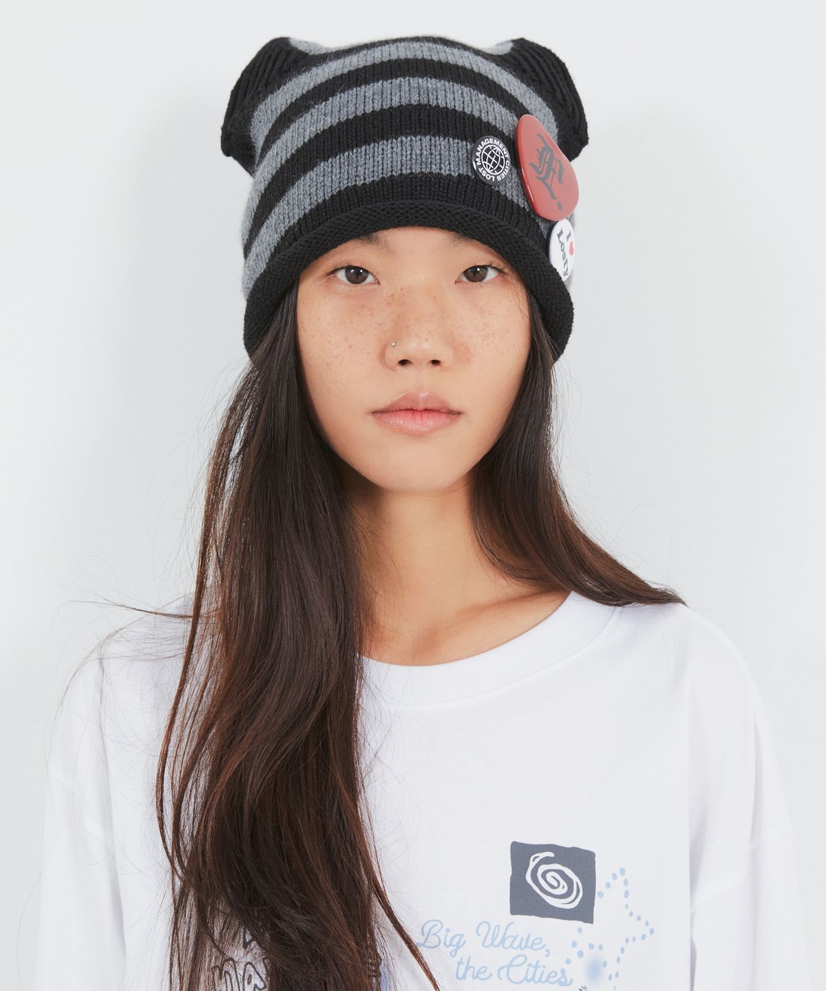 엘엠씨(LMC) TEDDY ROLL BRIM BEANIE charcoal
