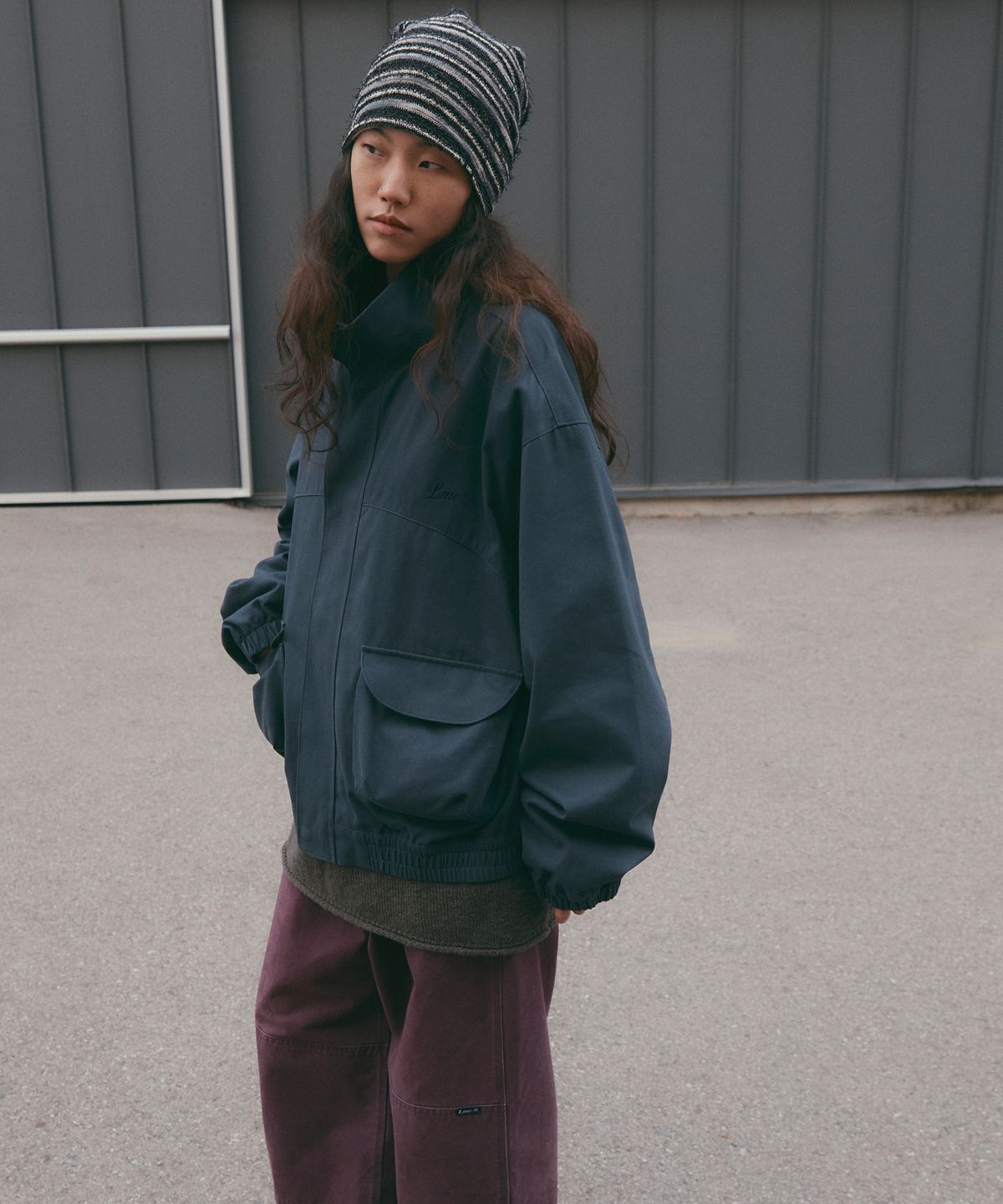 엘엠씨(LMC) SHIRRING BEANIE charcoal