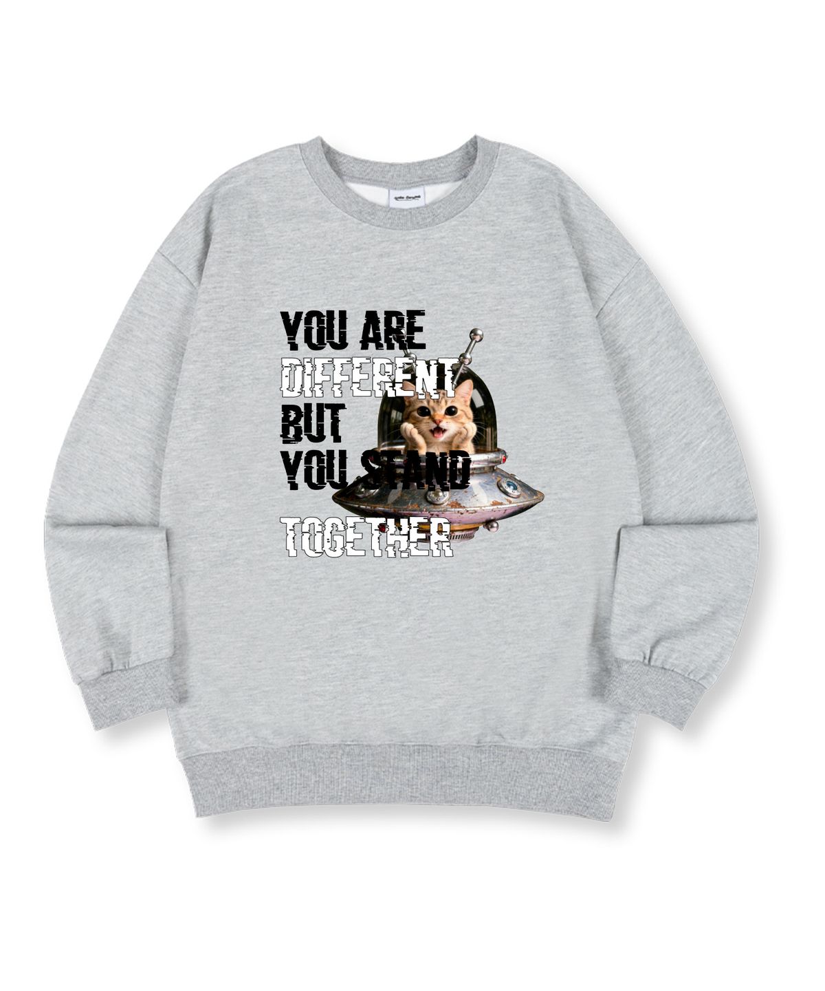 유니온가먼츠(UNION GARMENTS) 쇼크드캣 특양면 오버핏 맨투맨 티셔츠 4 COLOR