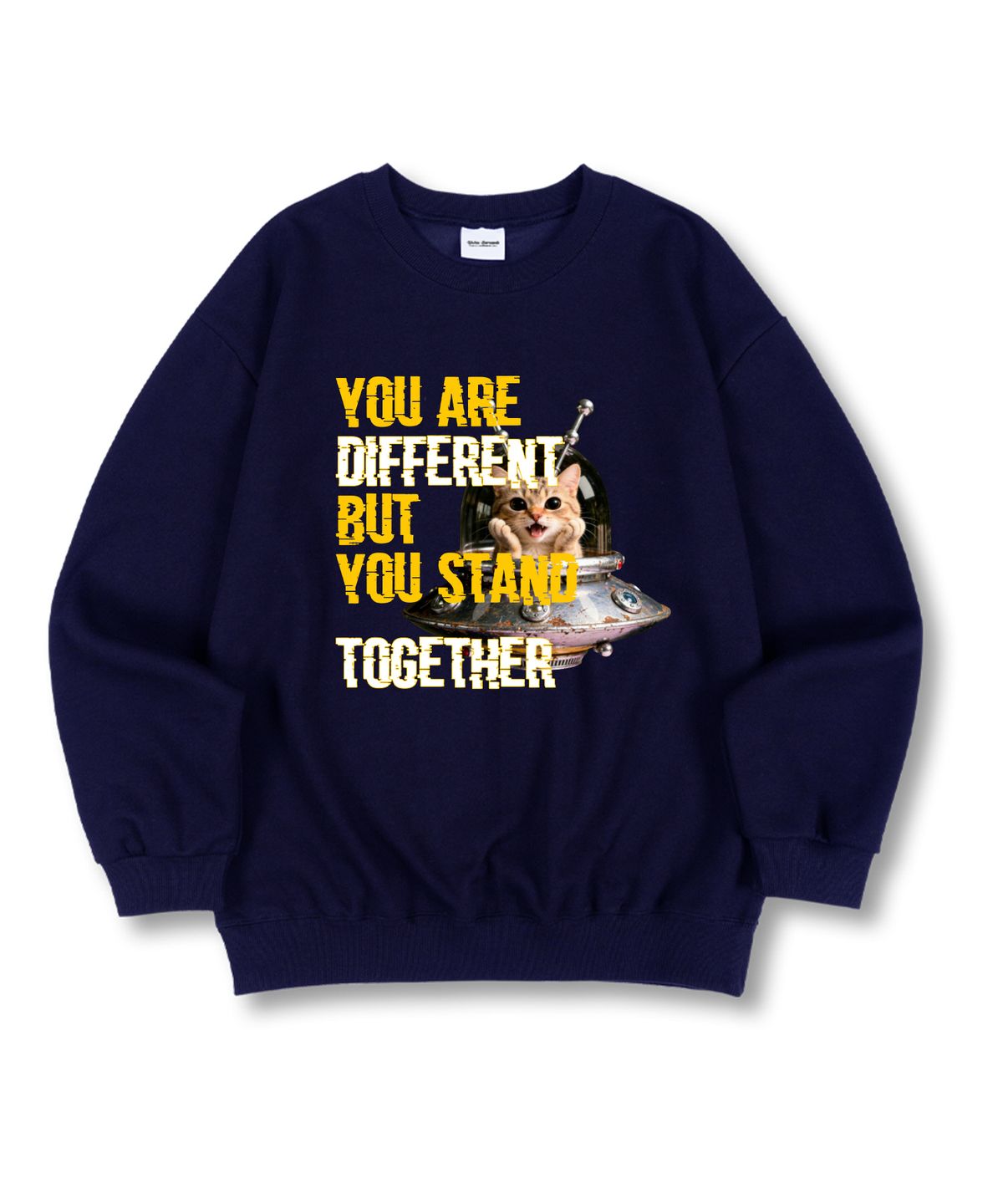 유니온가먼츠(UNION GARMENTS) 쇼크드캣 특양면 오버핏 맨투맨 티셔츠 4 COLOR