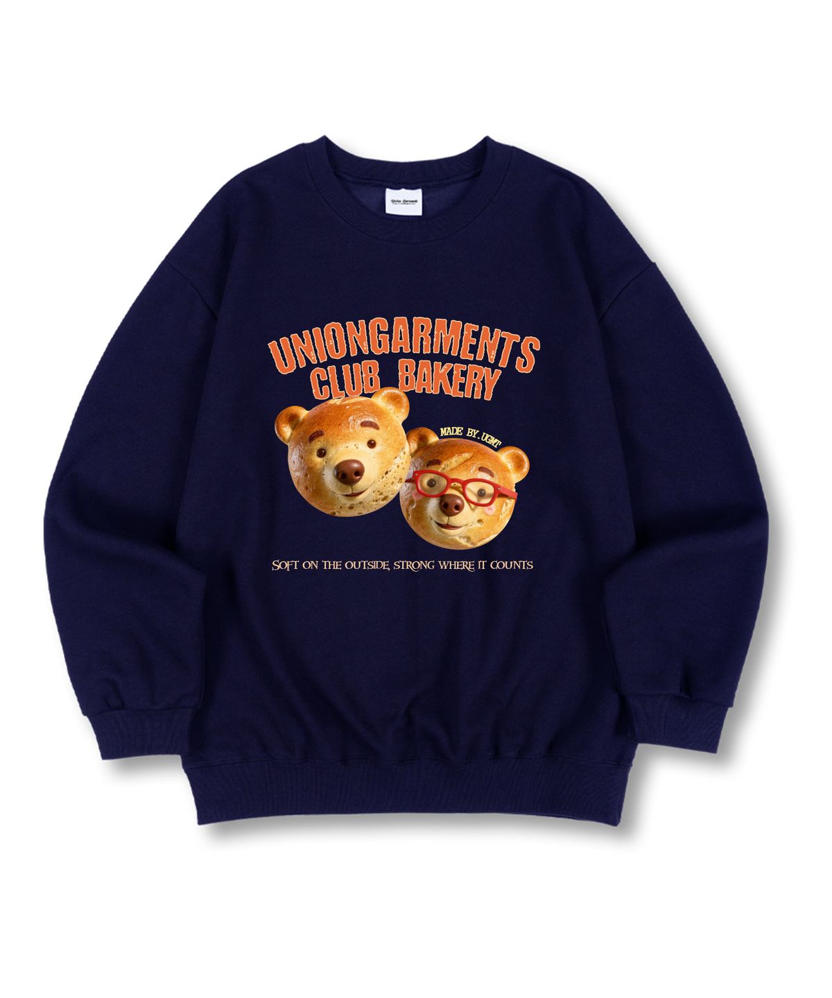 유니온가먼츠(UNION GARMENTS) 클럽베이커리 특양면 오버핏 맨투맨 티셔츠 4 COLOR