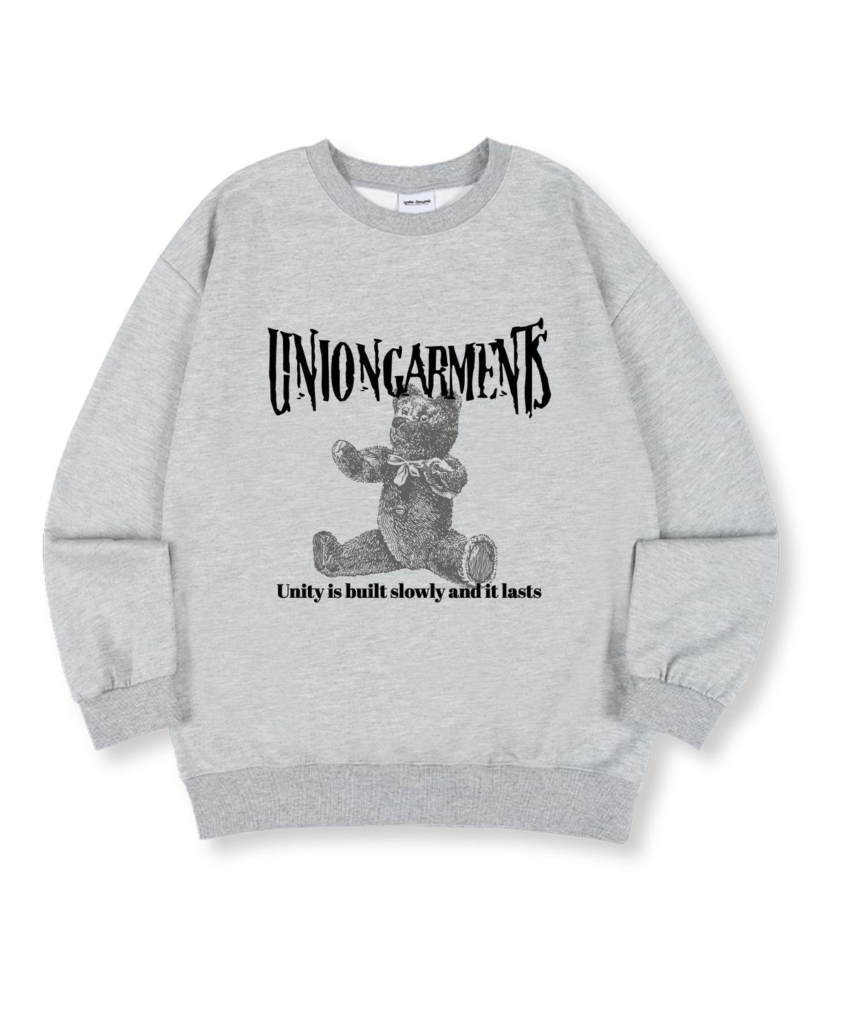 유니온가먼츠(UNION GARMENTS) 유나이티드 베어 특양면 오버핏 맨투맨 티셔츠 4 COLOR