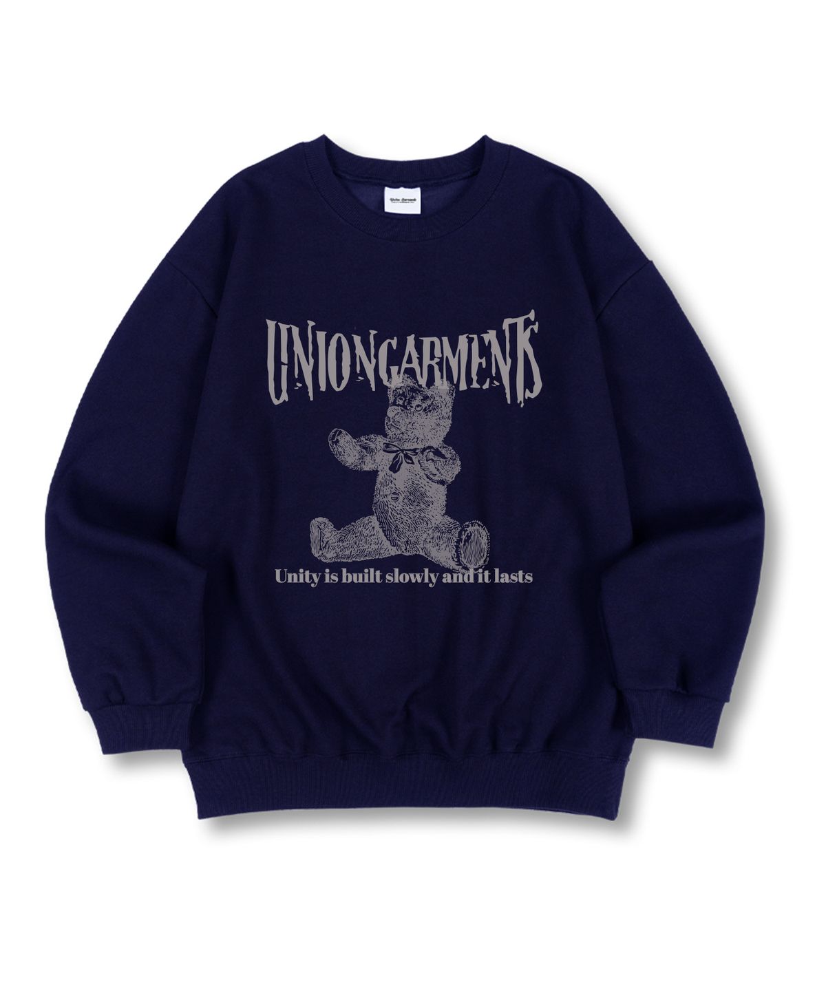 유니온가먼츠(UNION GARMENTS) 유나이티드 베어 특양면 오버핏 맨투맨 티셔츠 4 COLOR