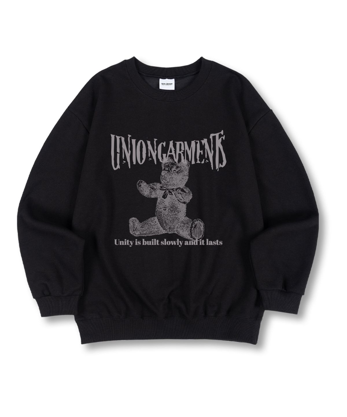 유니온가먼츠(UNION GARMENTS) 유나이티드 베어 특양면 오버핏 맨투맨 티셔츠 4 COLOR