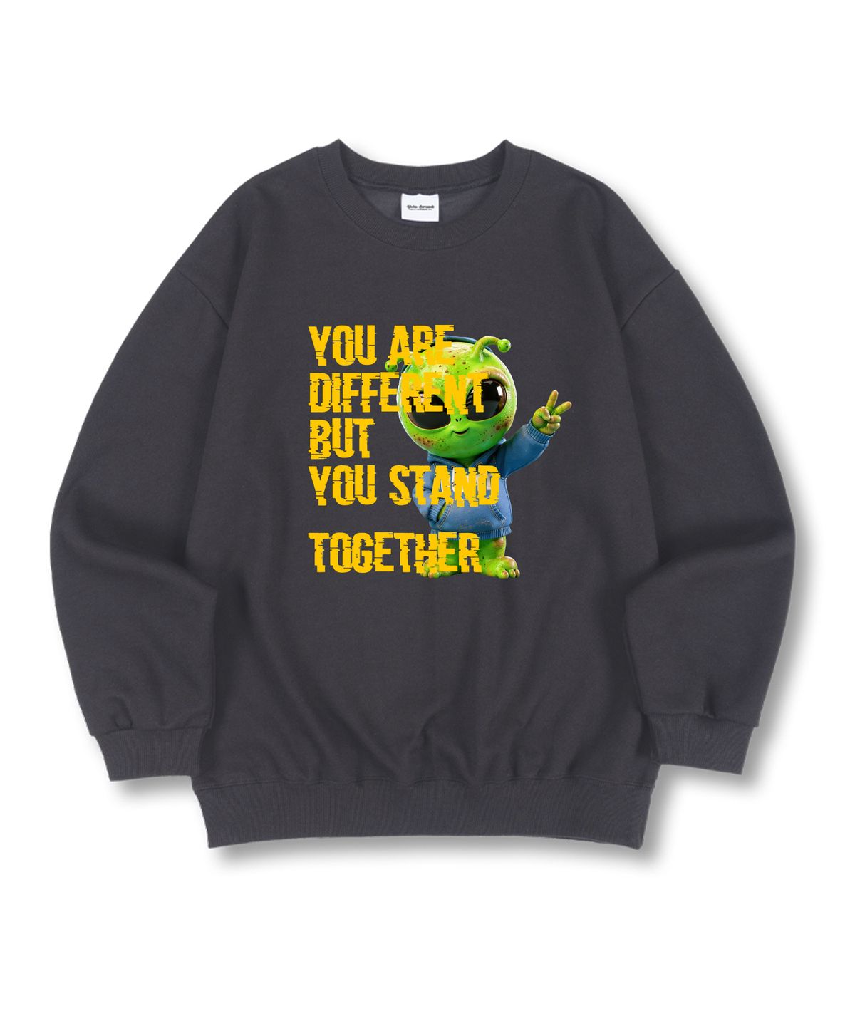 유니온가먼츠(UNION GARMENTS) 그린 에일리언 특양면 오버핏 맨투맨 티셔츠 4 COLOR